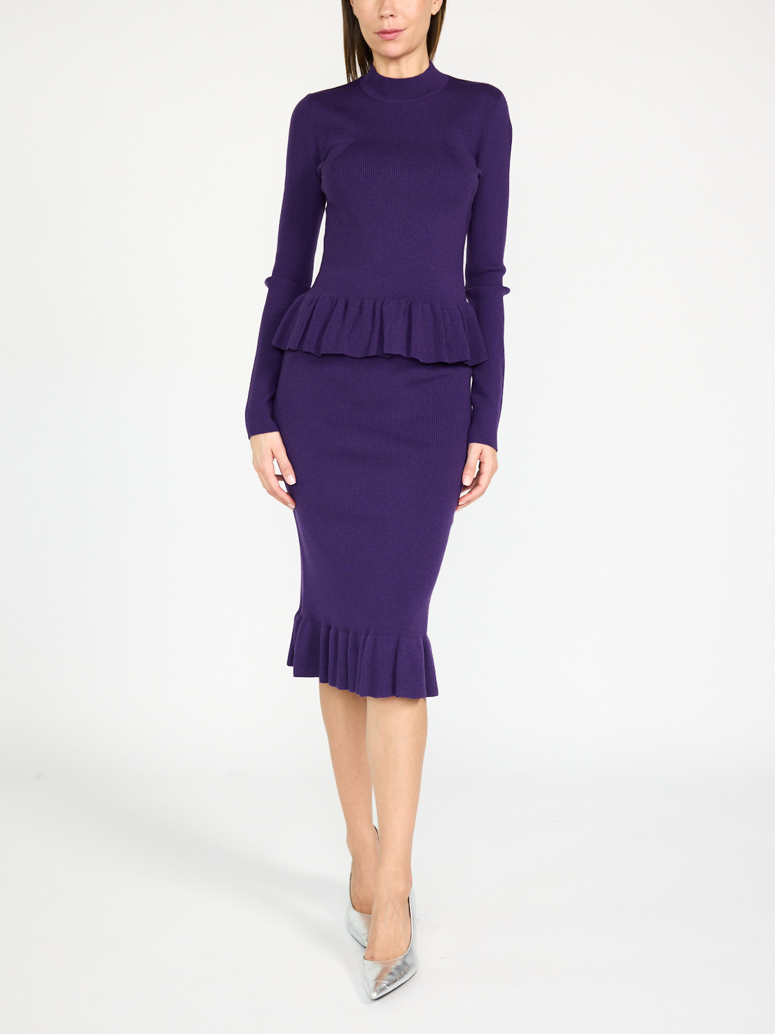 Nina Ricci Pullover mit Rüschendetail  morado S