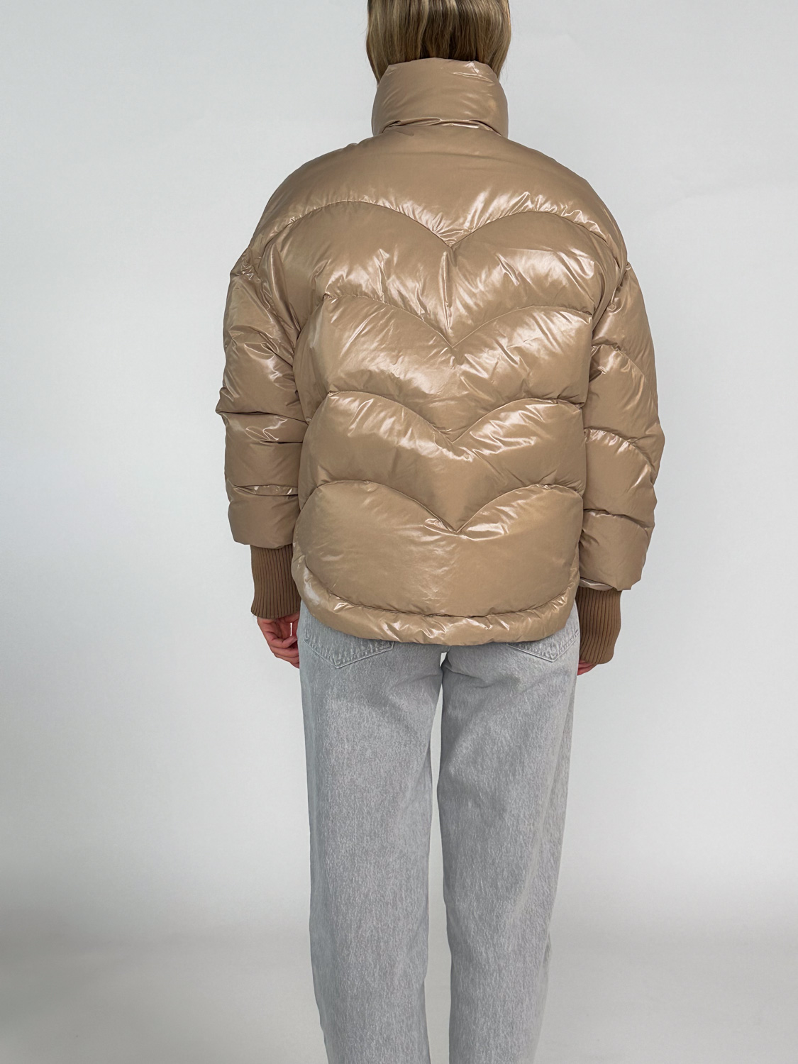 Khrisjoy Corazon – Shiny Daunenjacke   beige XS/S