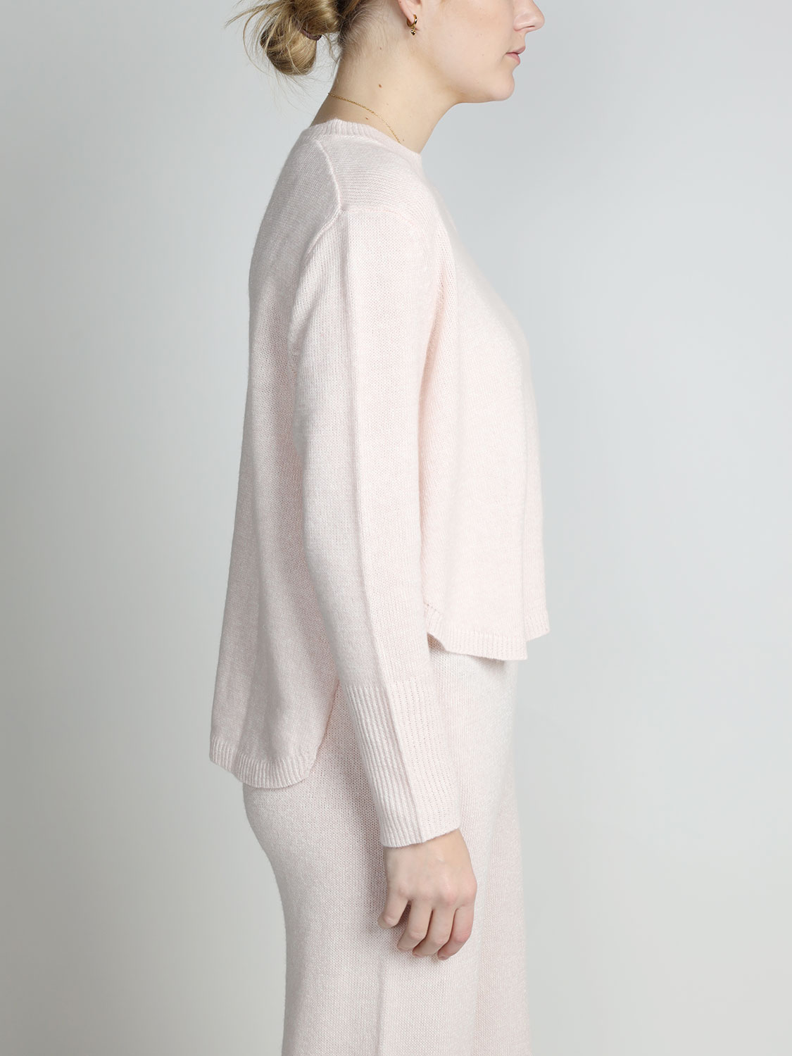 LU Ren Kerlon - Sweater with high-low hem  rosa XS