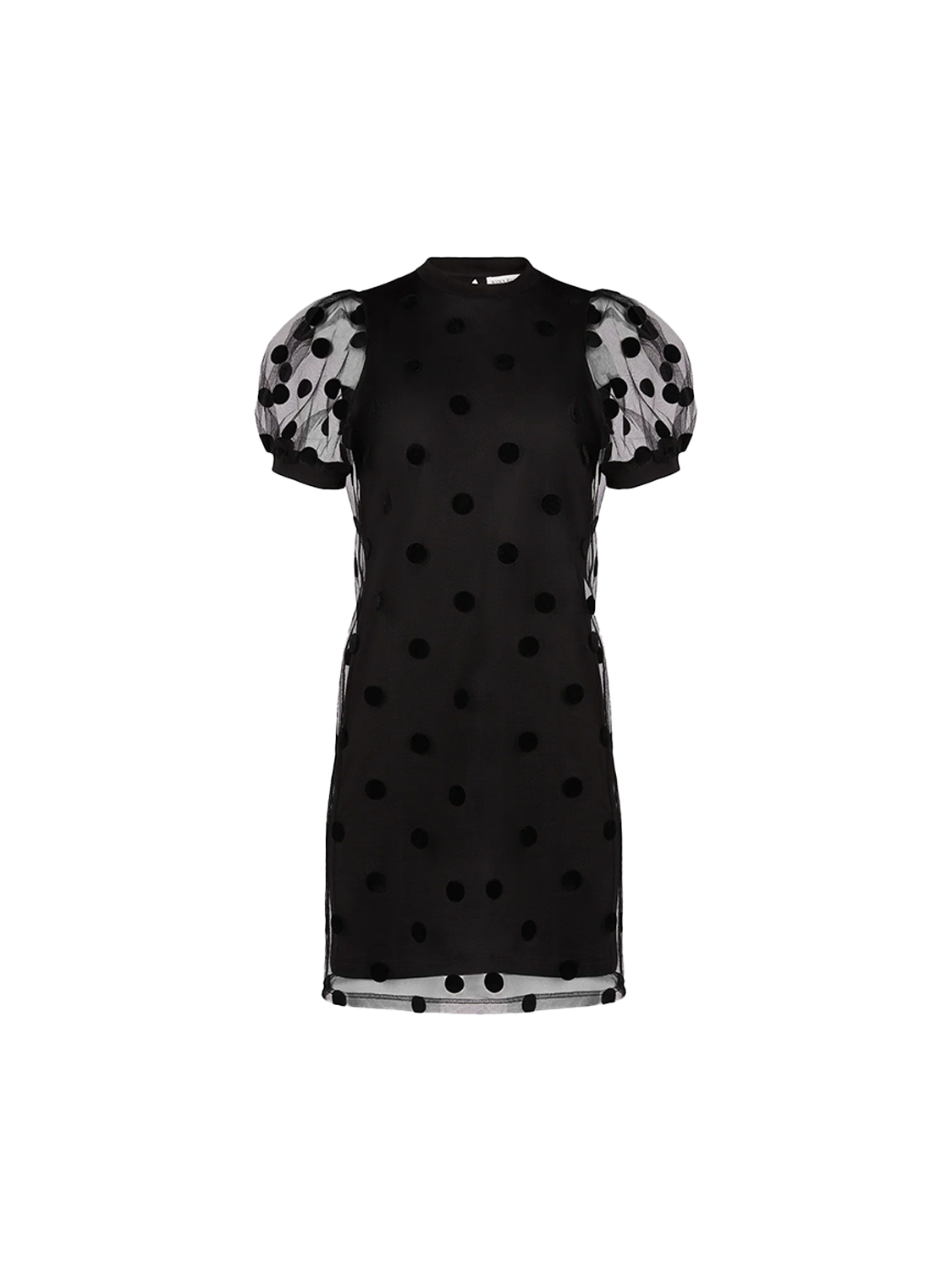 Nina Ricci Mini tulle dress with dot design  black XS