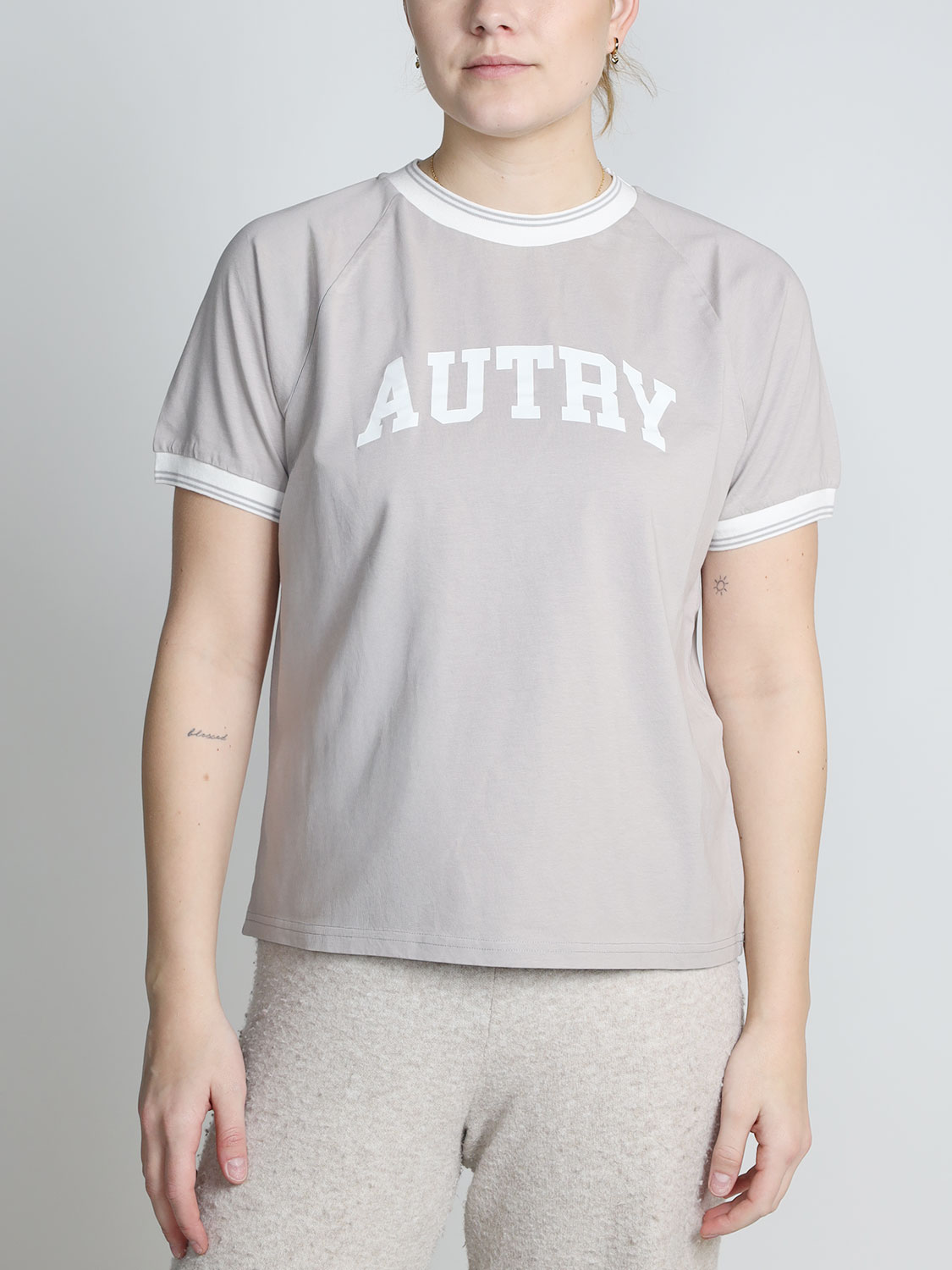 Autry T-shirt mit Logo Druck  beige S