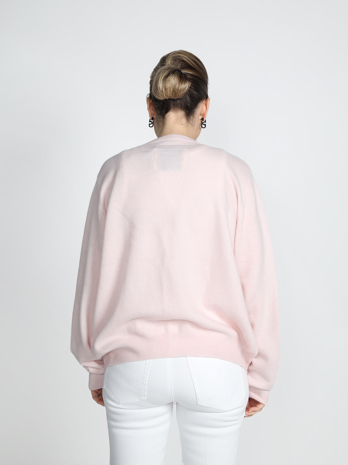 Frenckenberger Mini Bomber - Cardigan in cashmere  rosa XS