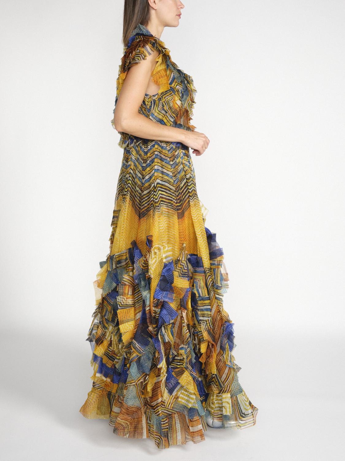 Ulla Johnson Celestine Gown – maxi dress with flounce details  multi 38