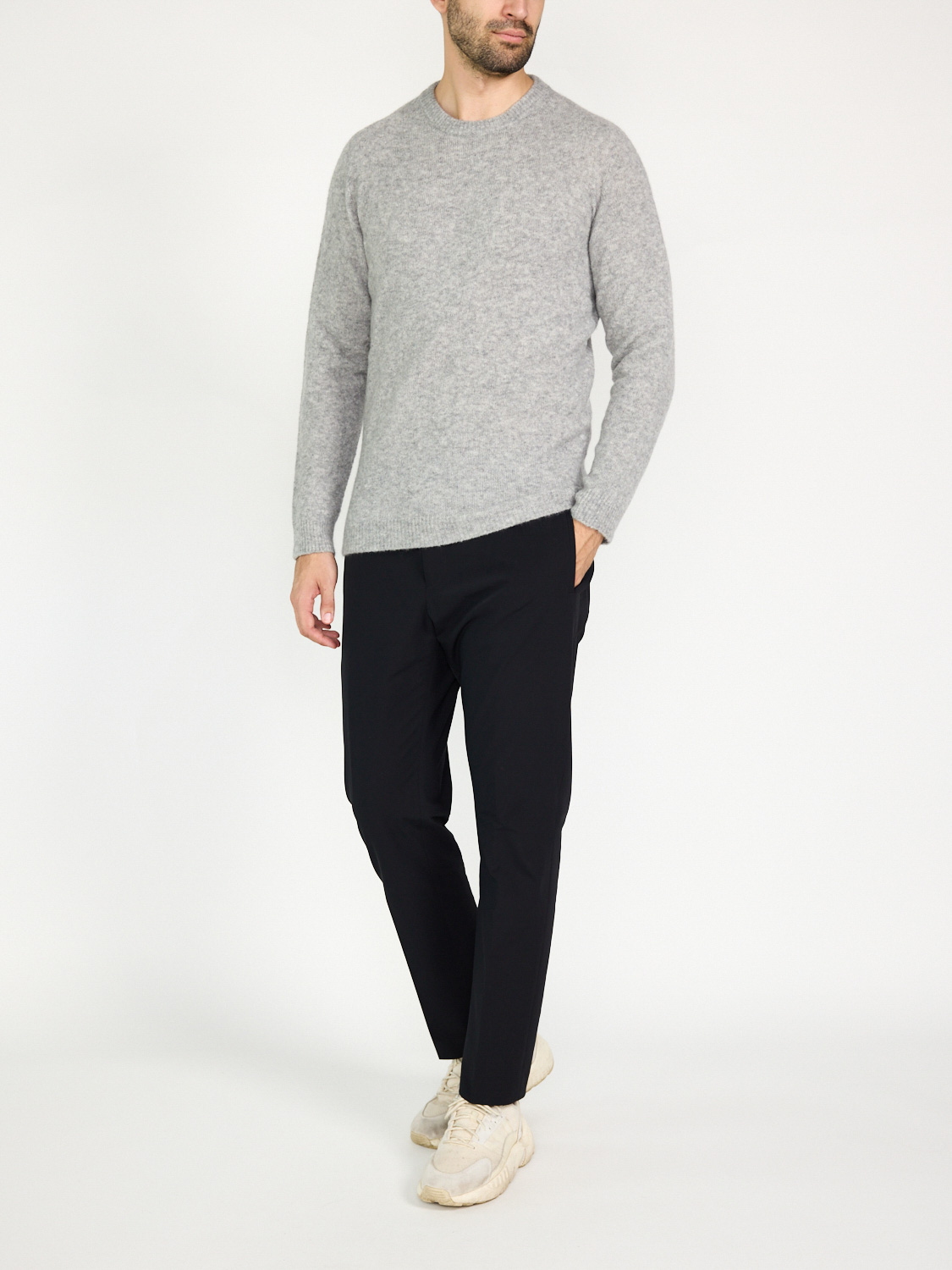 Stephan Boya Michael sweater made of cashmere  grey M