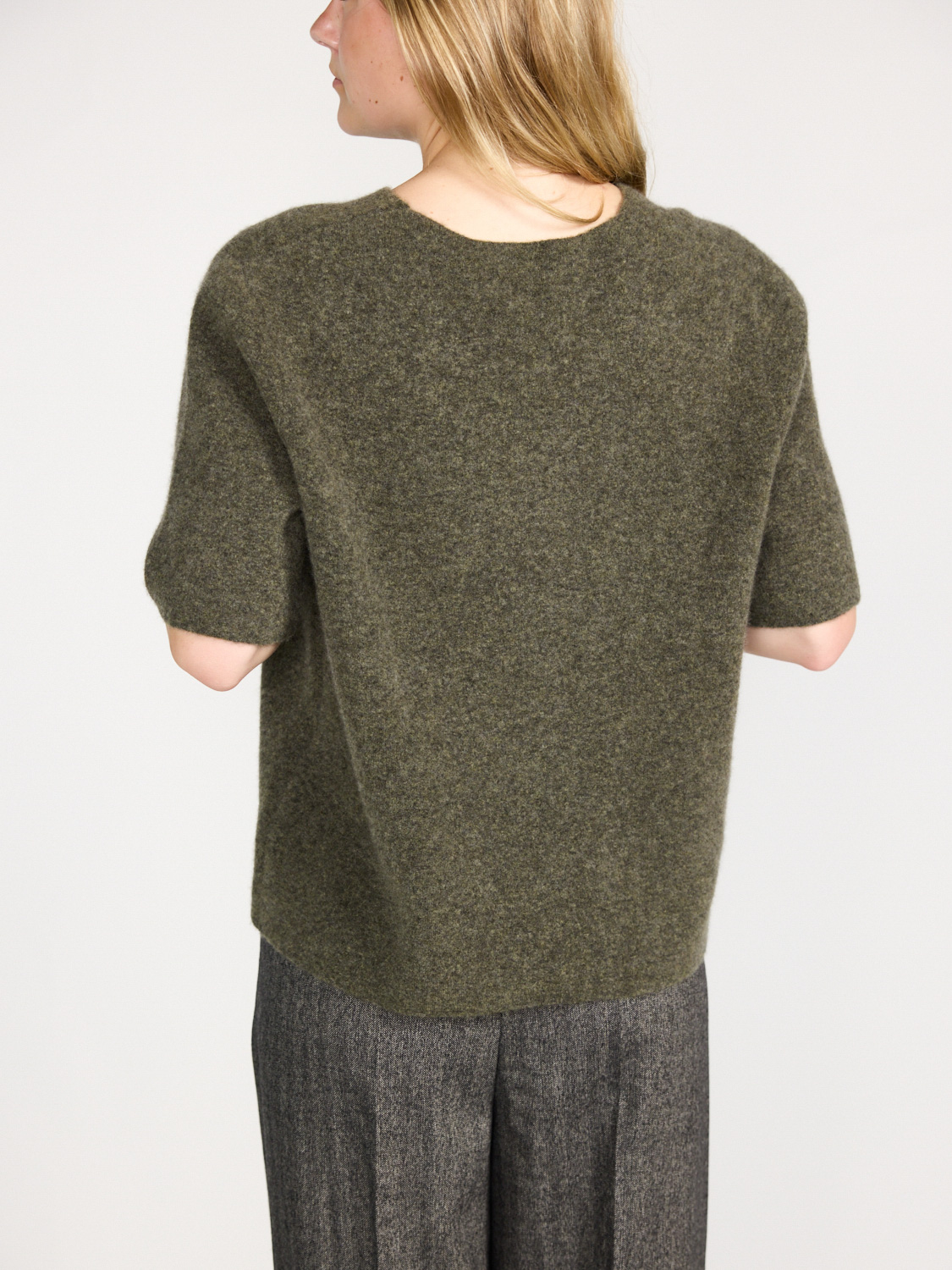 LU Ren Morven - Sweater made of Cashmere-Mix  khaki XS