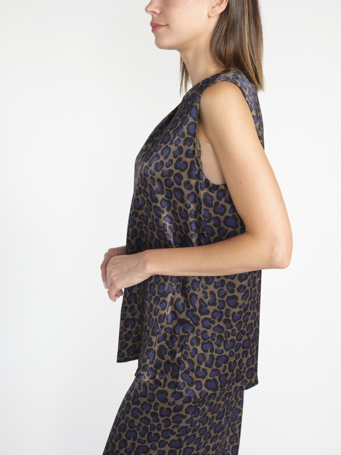 SIYU Top made of viscose with animal print  multi 36