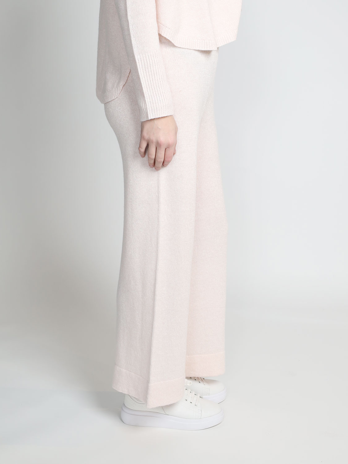 LU Ren Luan- Hose aus Cashmere-Mix  rosa XS