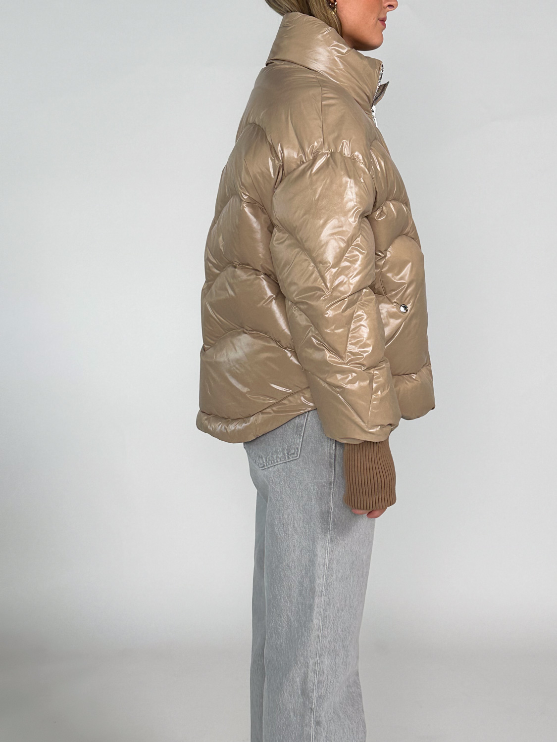 Khrisjoy Corazon – Shiny Daunenjacke   beige XS/S