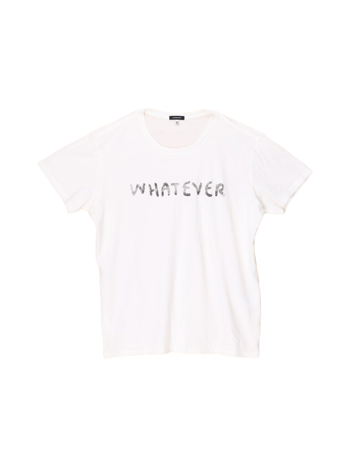 R13 Whatever Boy – T-Shirt with print  beige XS