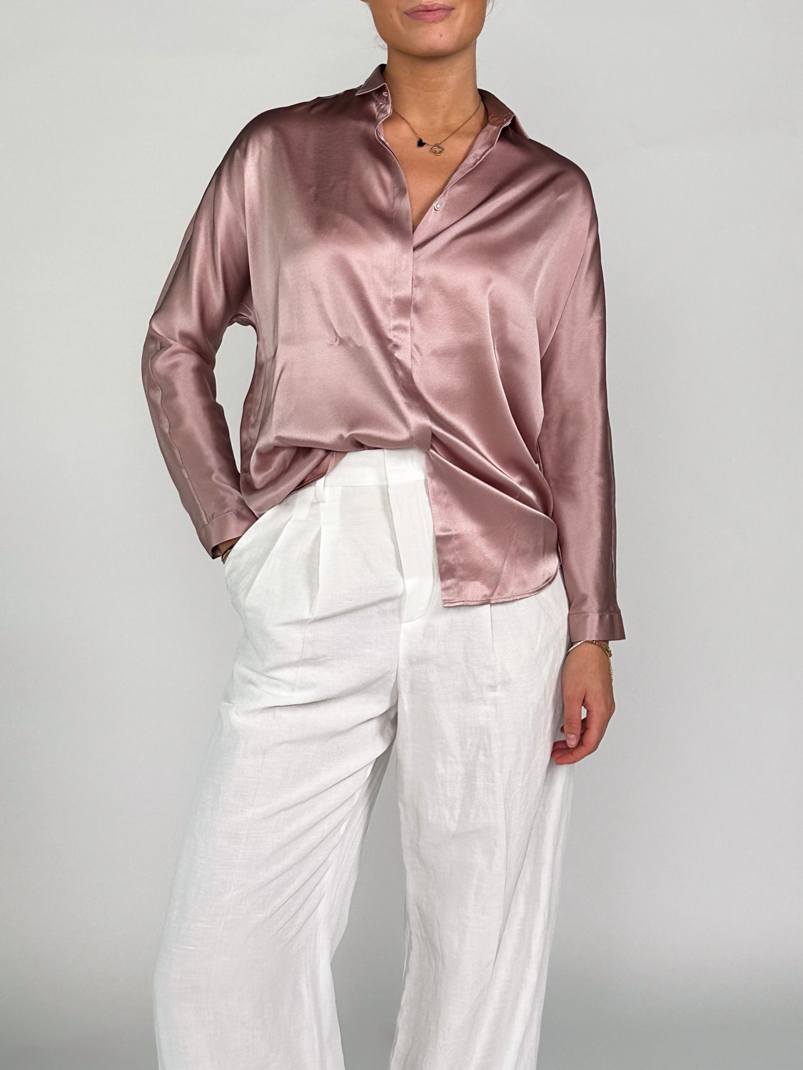 Blooming Argordo – stretchy silk blouse   rosa 34