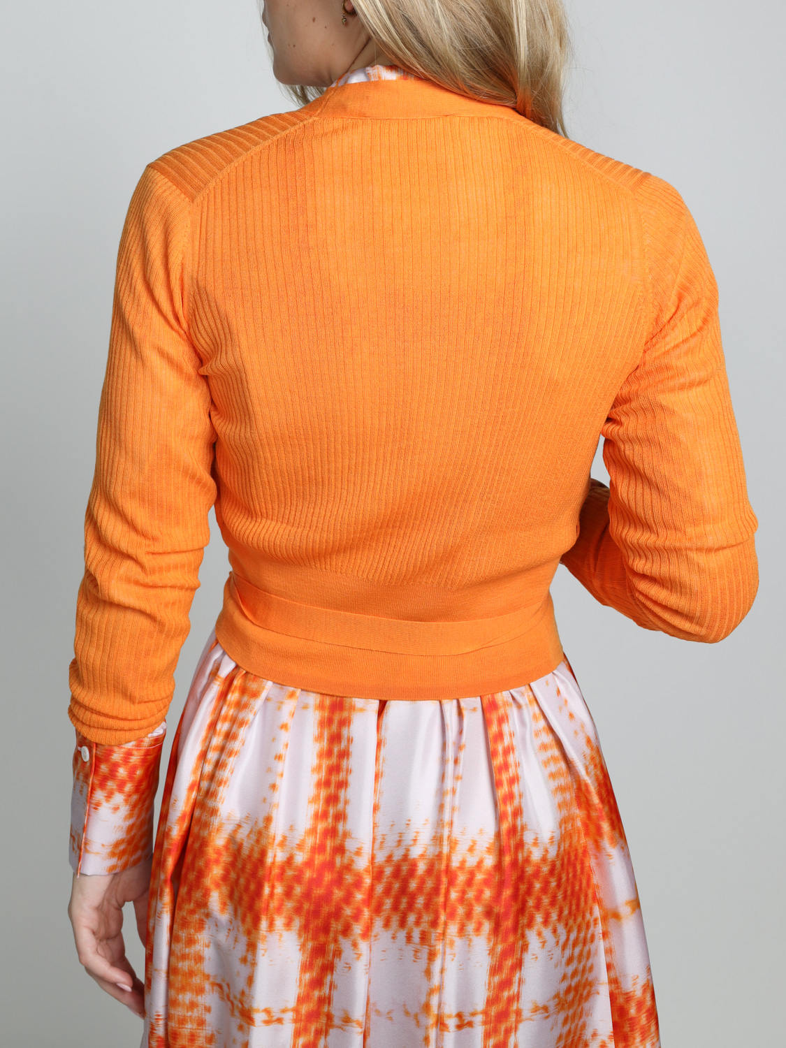 Odeeh Leichter Cardigan aus Schurwolle   naranja XS