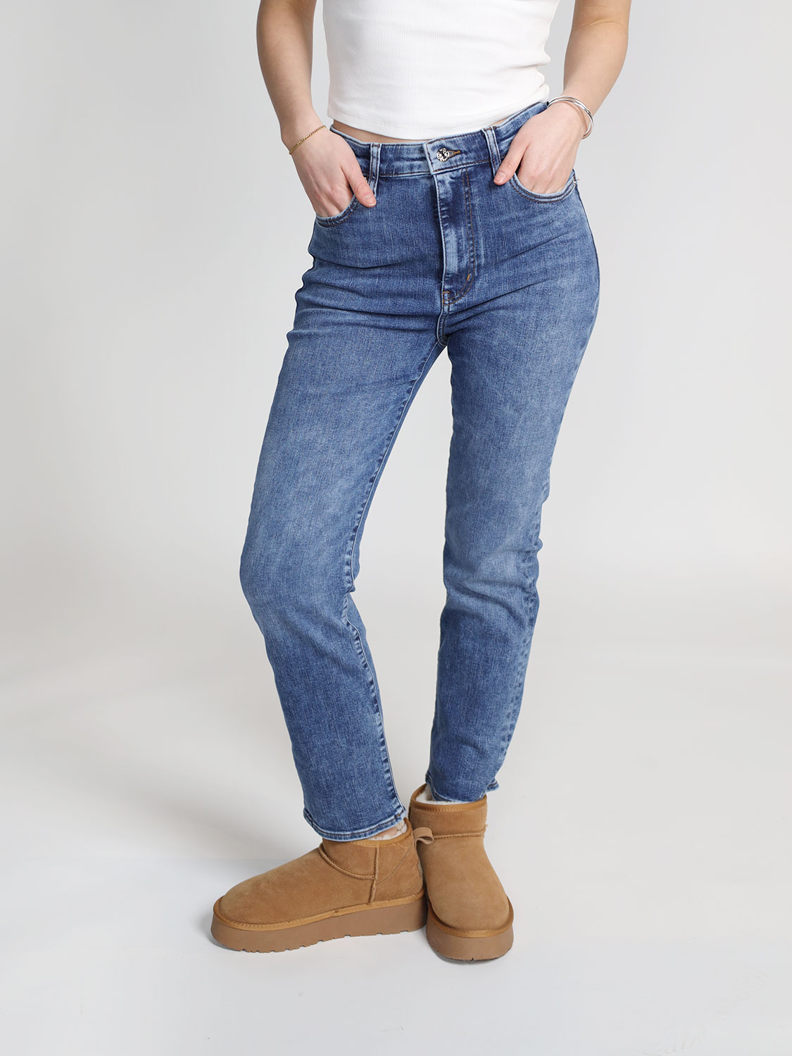 Frame The Pencil - Straight-leg jeans  blue 25