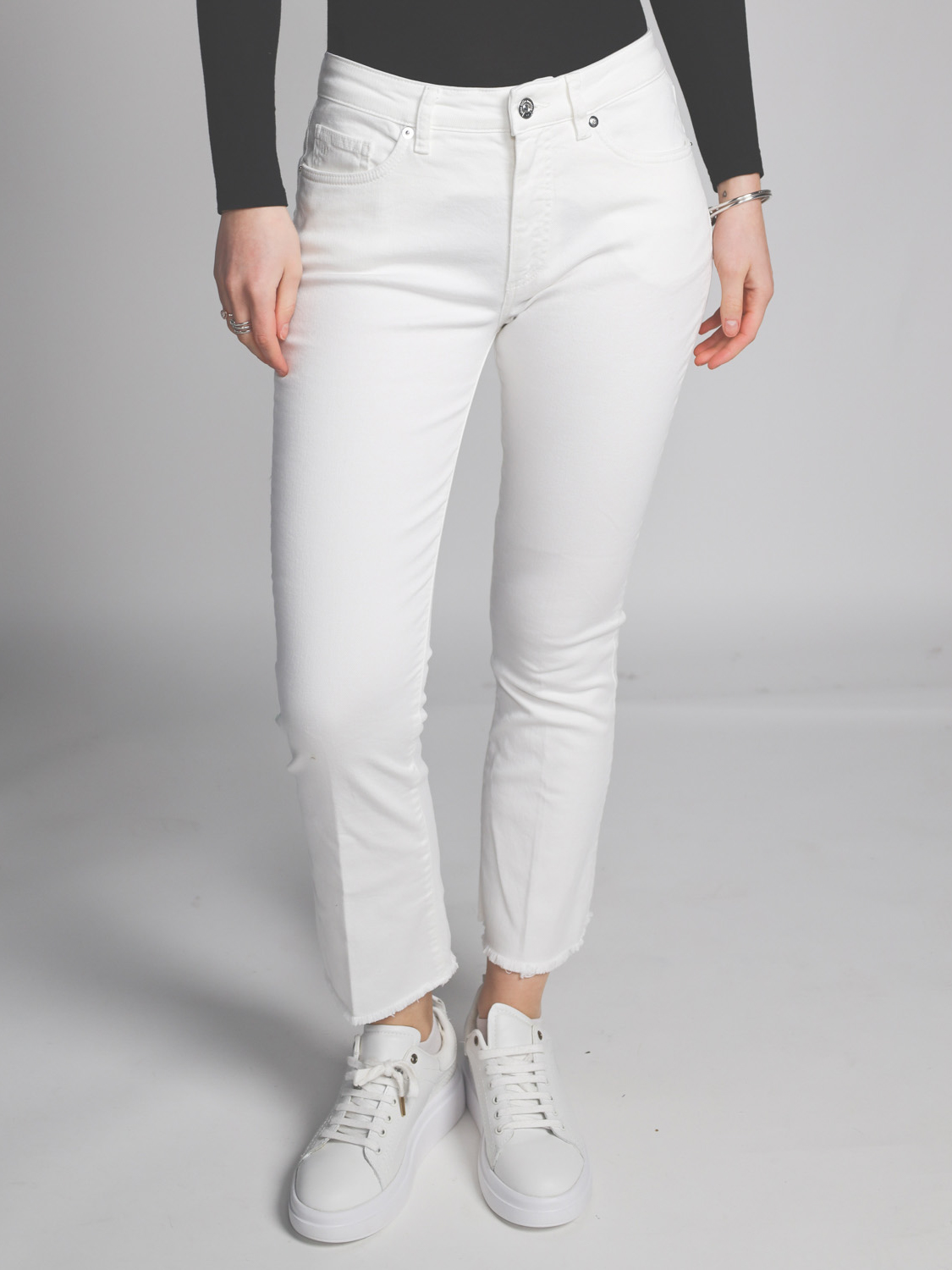 nine in the morning Cropped jeans with flare    creme 26