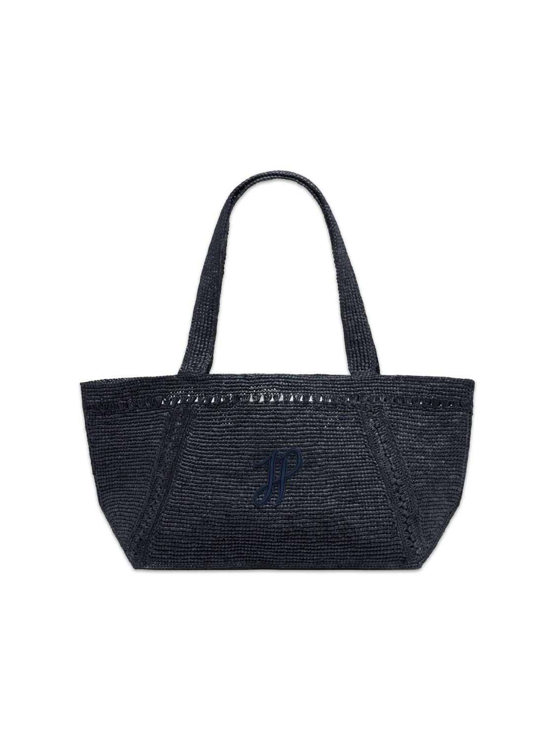 large JP monogram trapeze-design tote bag 