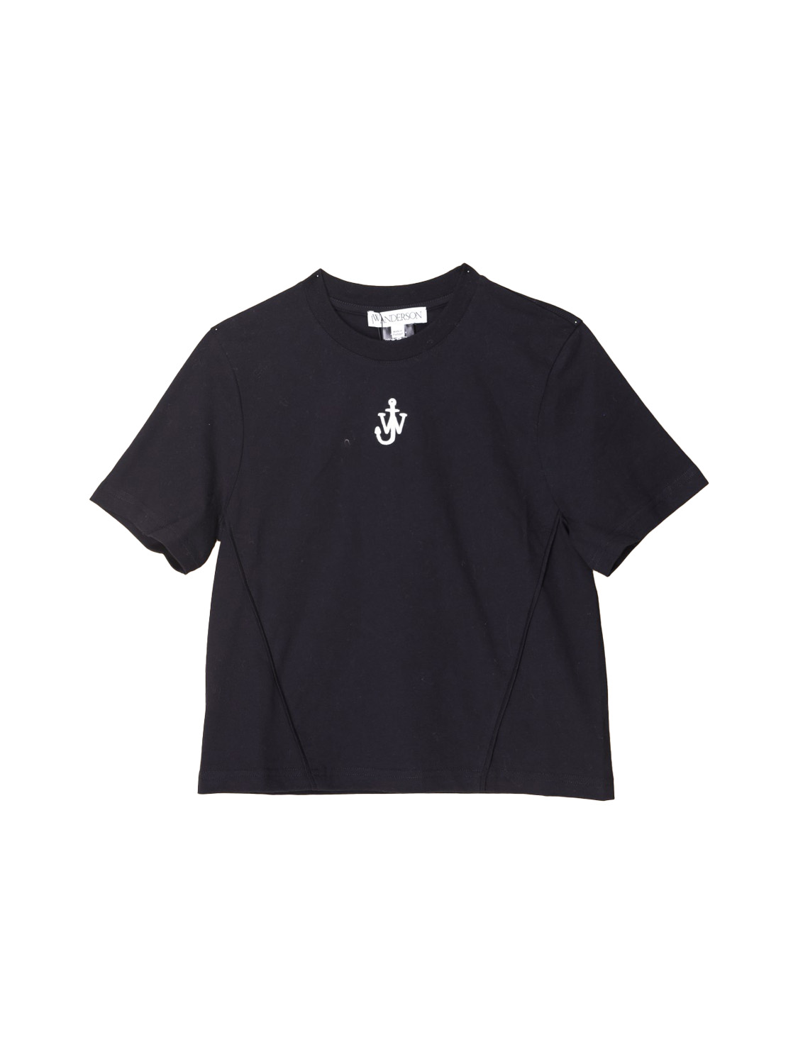 JW Anderson Anchor cropped logo t-shirt  black XS