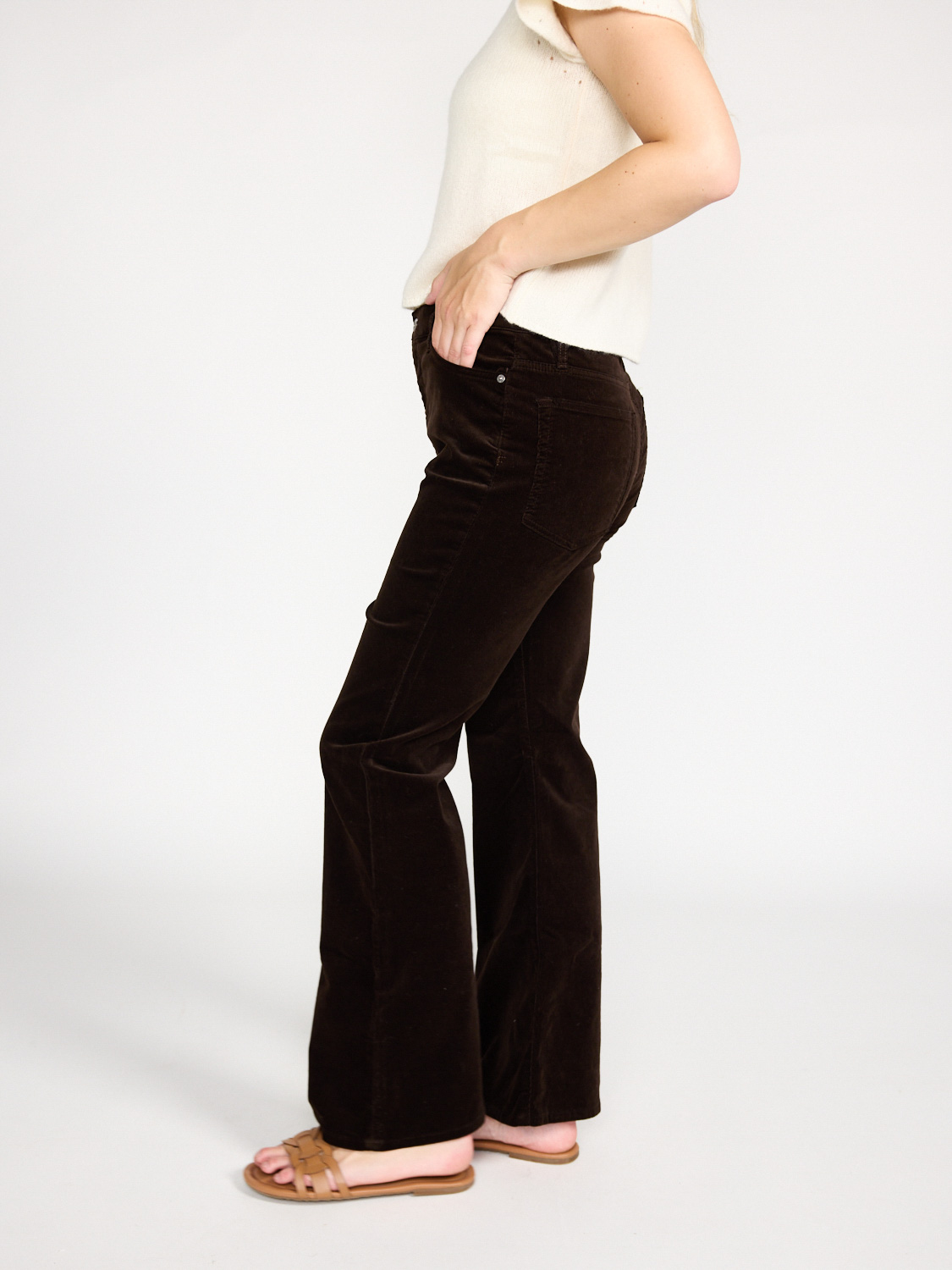 Frame Le Easy Flare Pants  brown 26