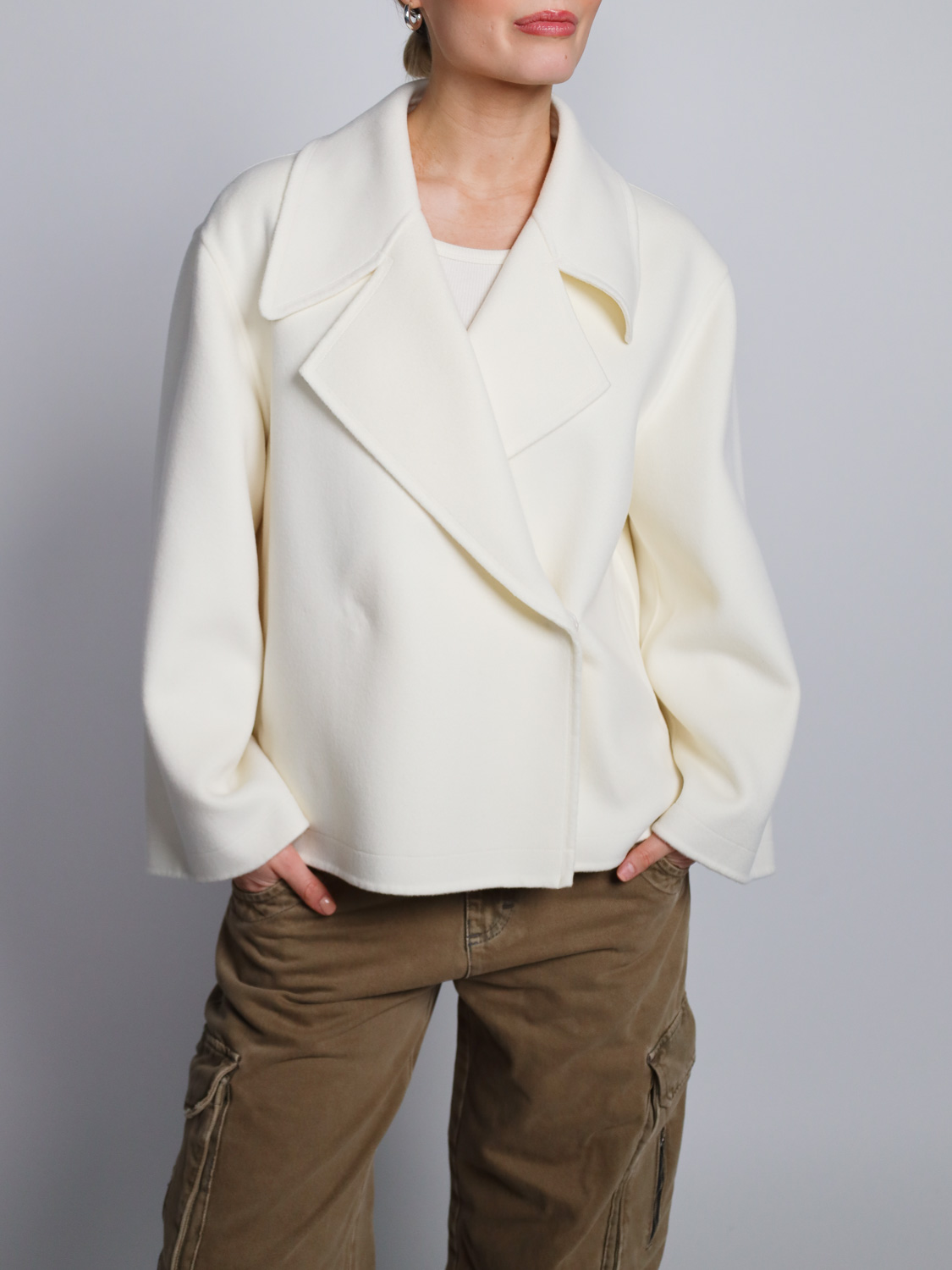 Arma Malika – Short wool coat  creme 34