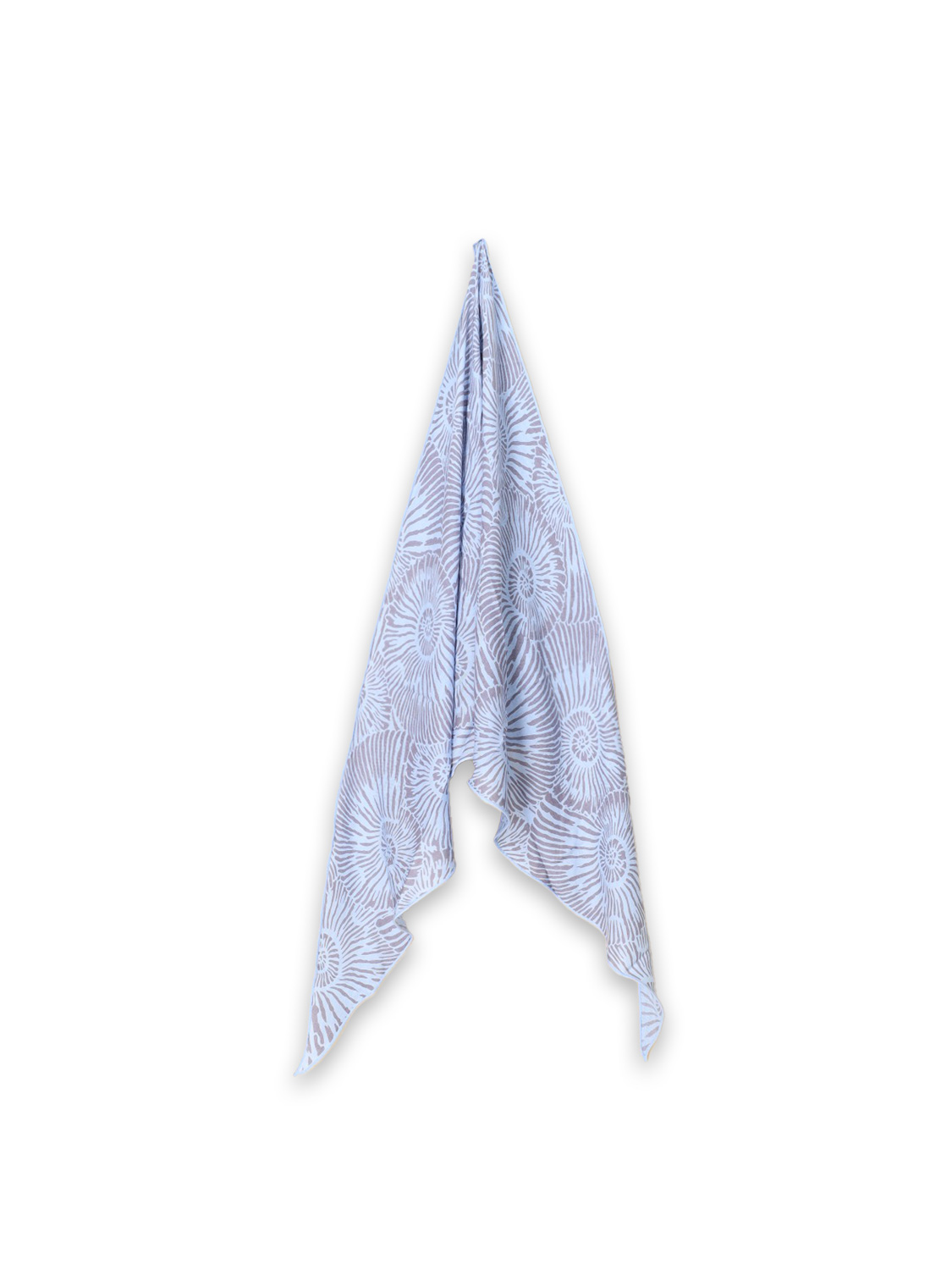 Stole Escargot 2 – triangular scarf made of cashmere and silk 