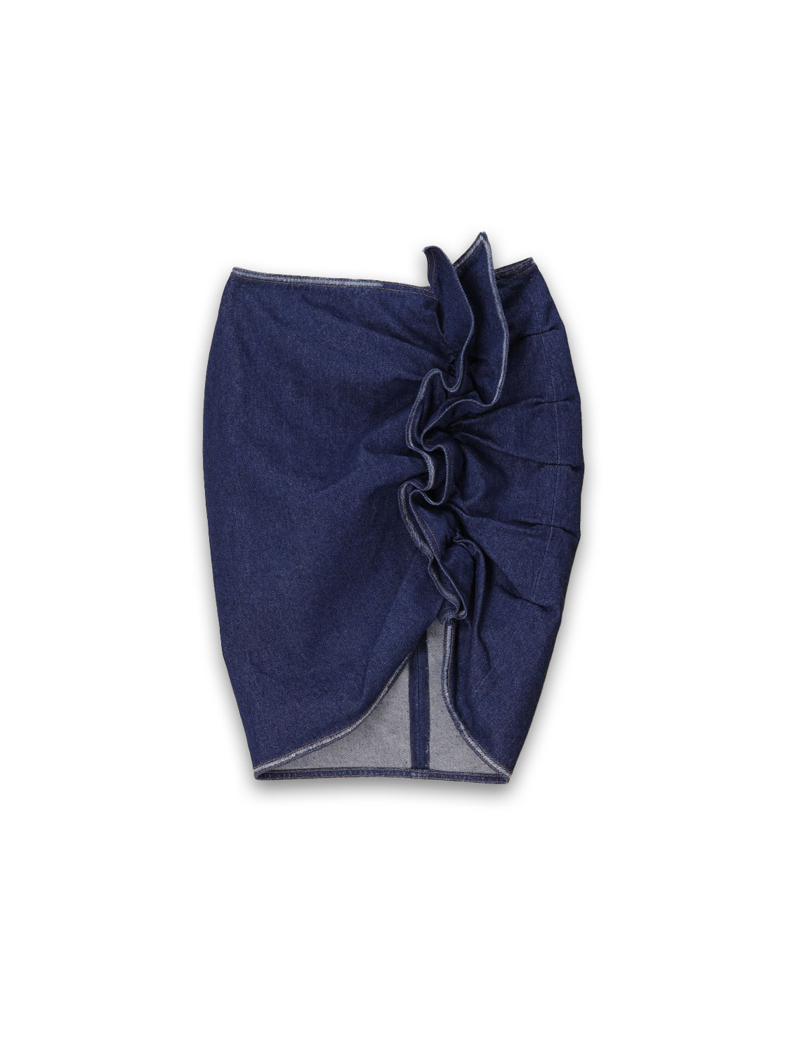 Draped – mini skirt with a draped part 