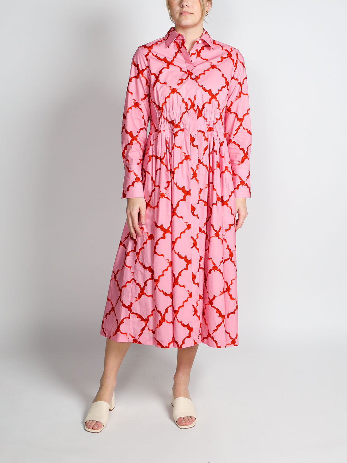 Odeeh Maxi dress with floral pattern  36 pink