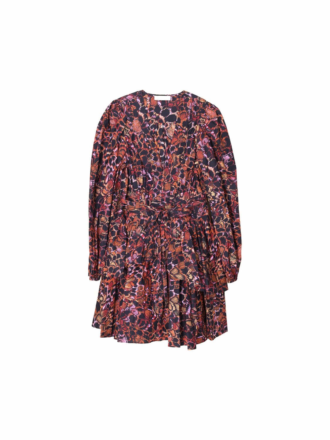 Ulla Johnson Lulu – Minikleid mit Animal-Print 36 bordeaux