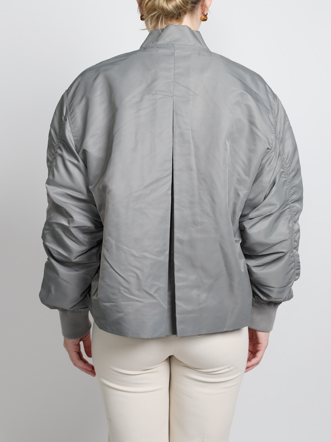 Shoreditch Ski Club Skylar Bomber – oversized jacket  grey S