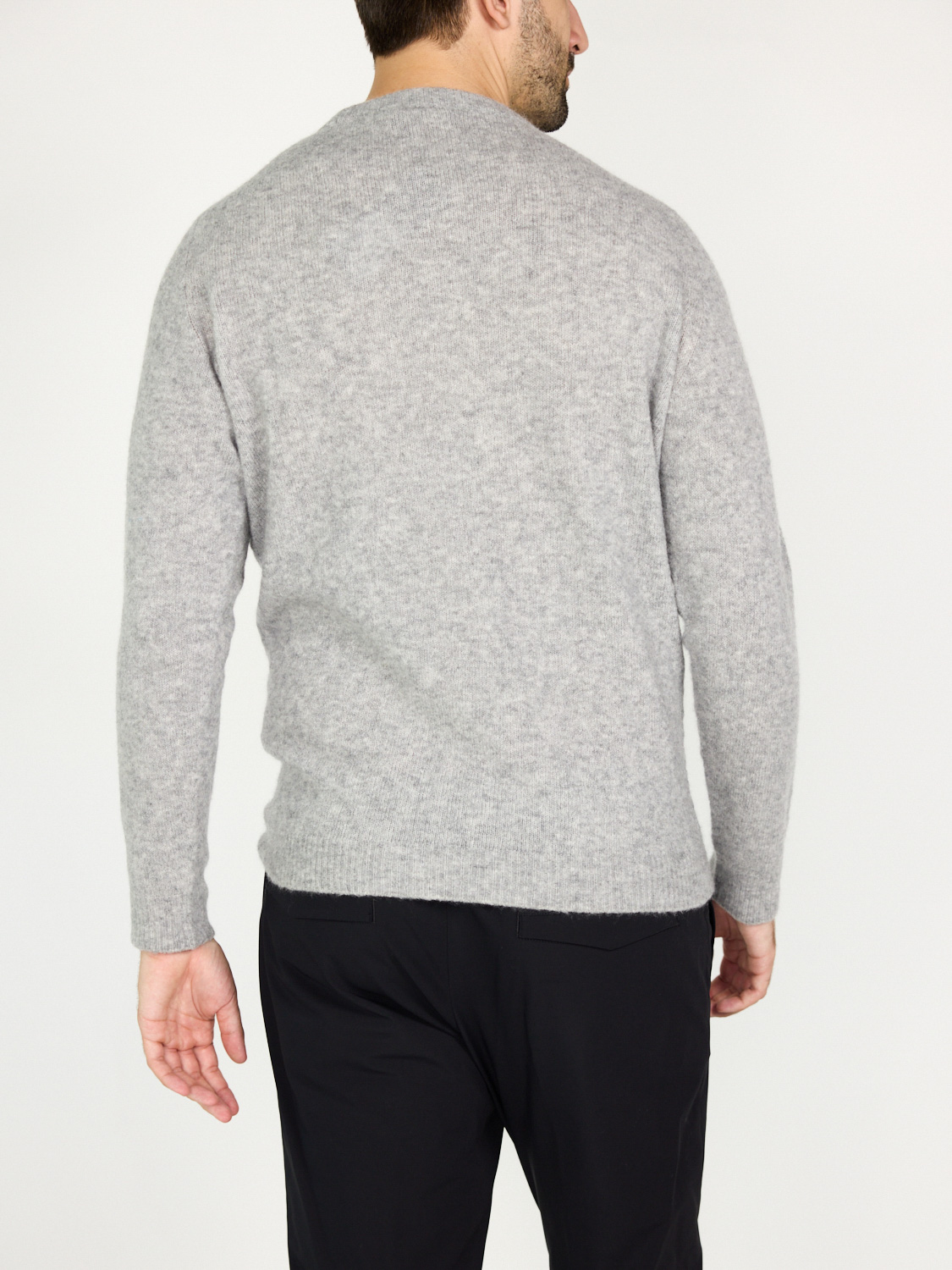 Stephan Boya Michael sweater made of cashmere  grey L