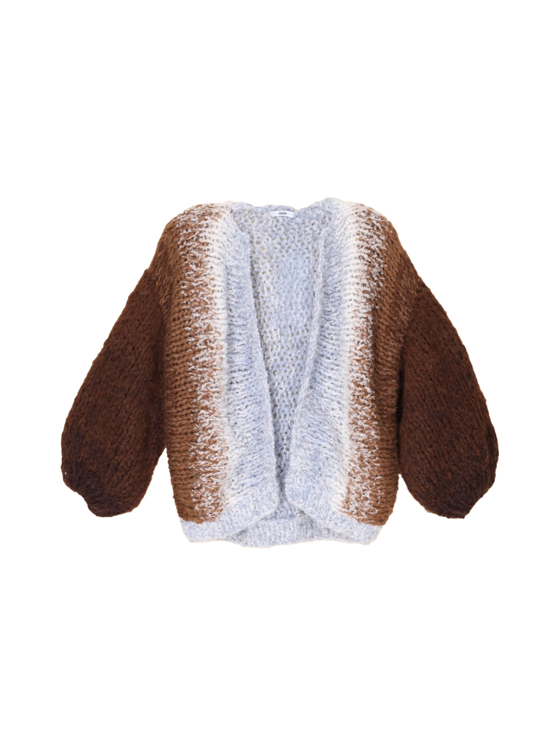 Maiami Boucle Ombre – Alpaca bomber cardigan  multi S/M