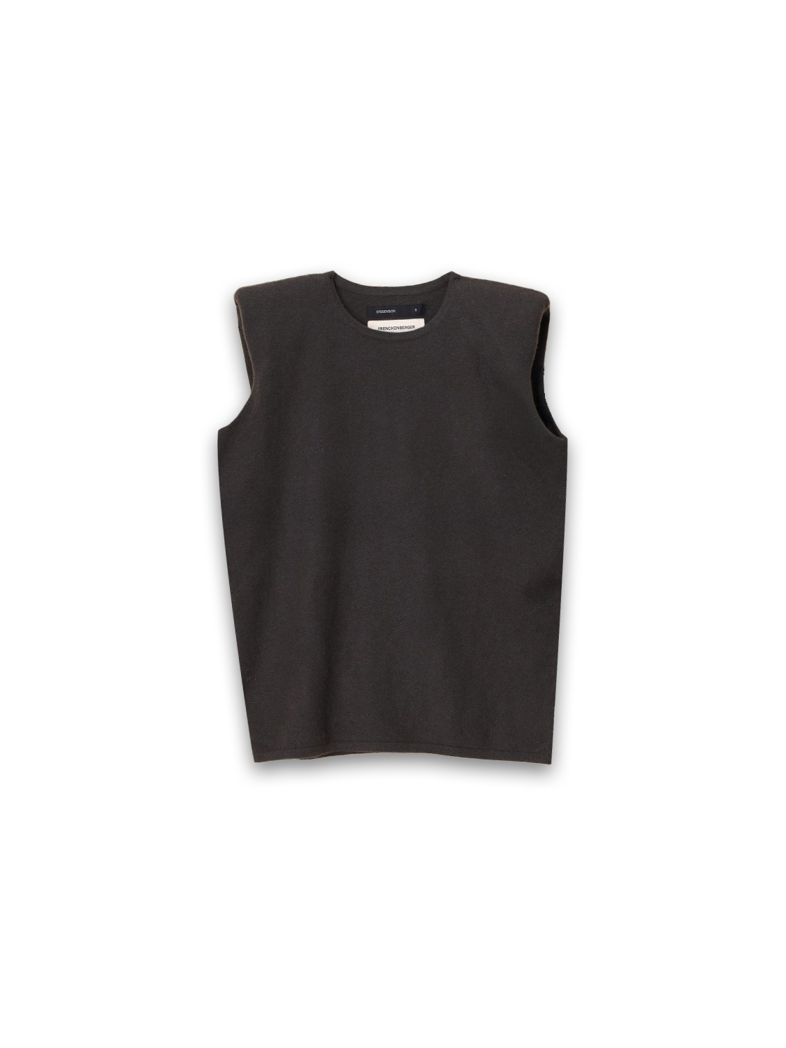 Mini Shoulder - Sleeveless cashmere top 