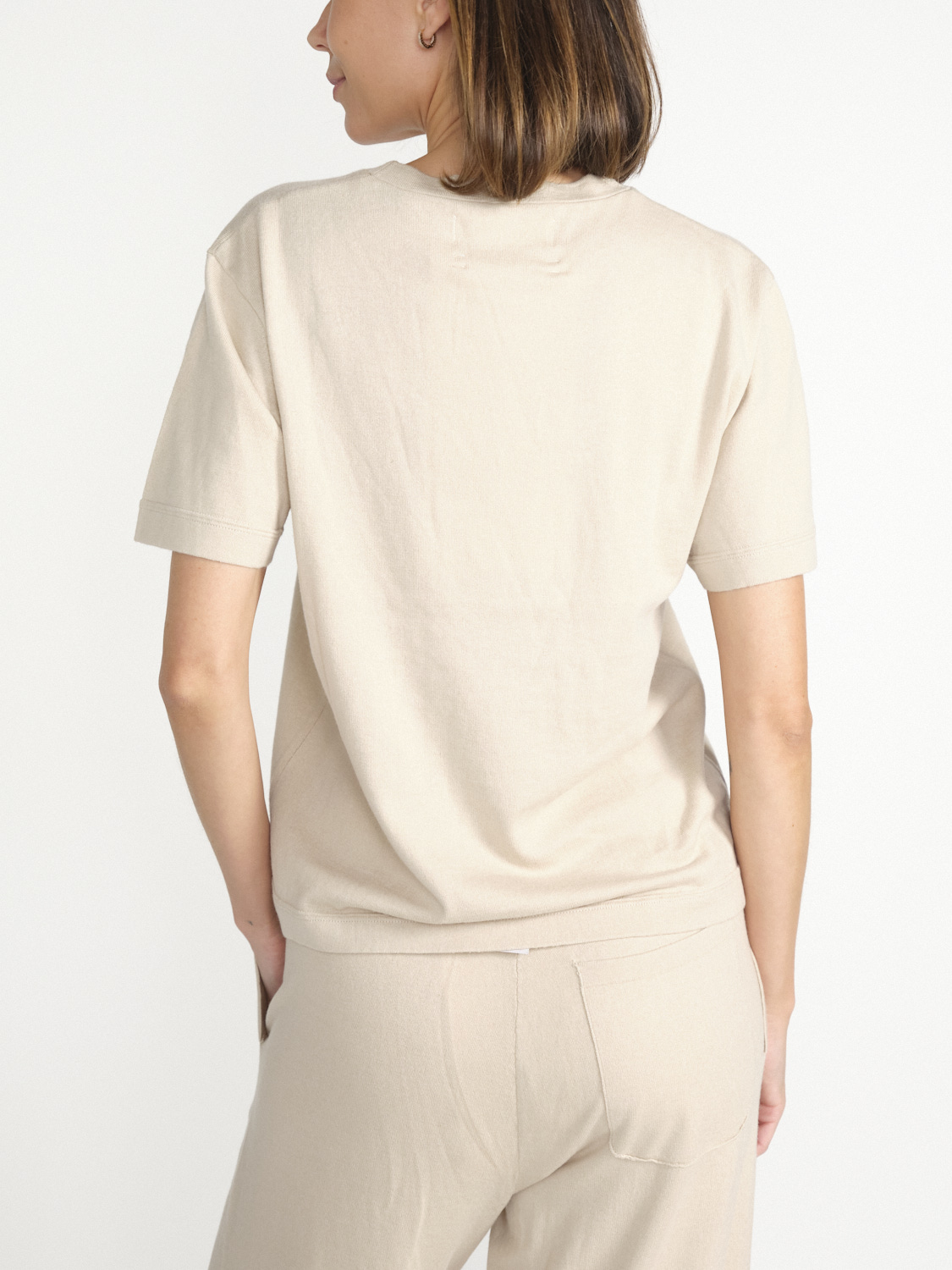 Extreme Cashmere N°268 Cuba – shirt made of cotton-cashmere mix  beige One Size