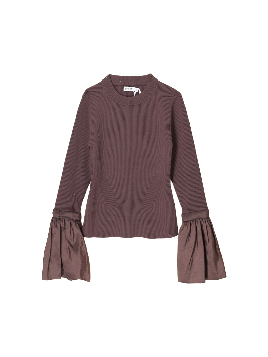 Simkhai Agata sweater with flared sleeves  brown S