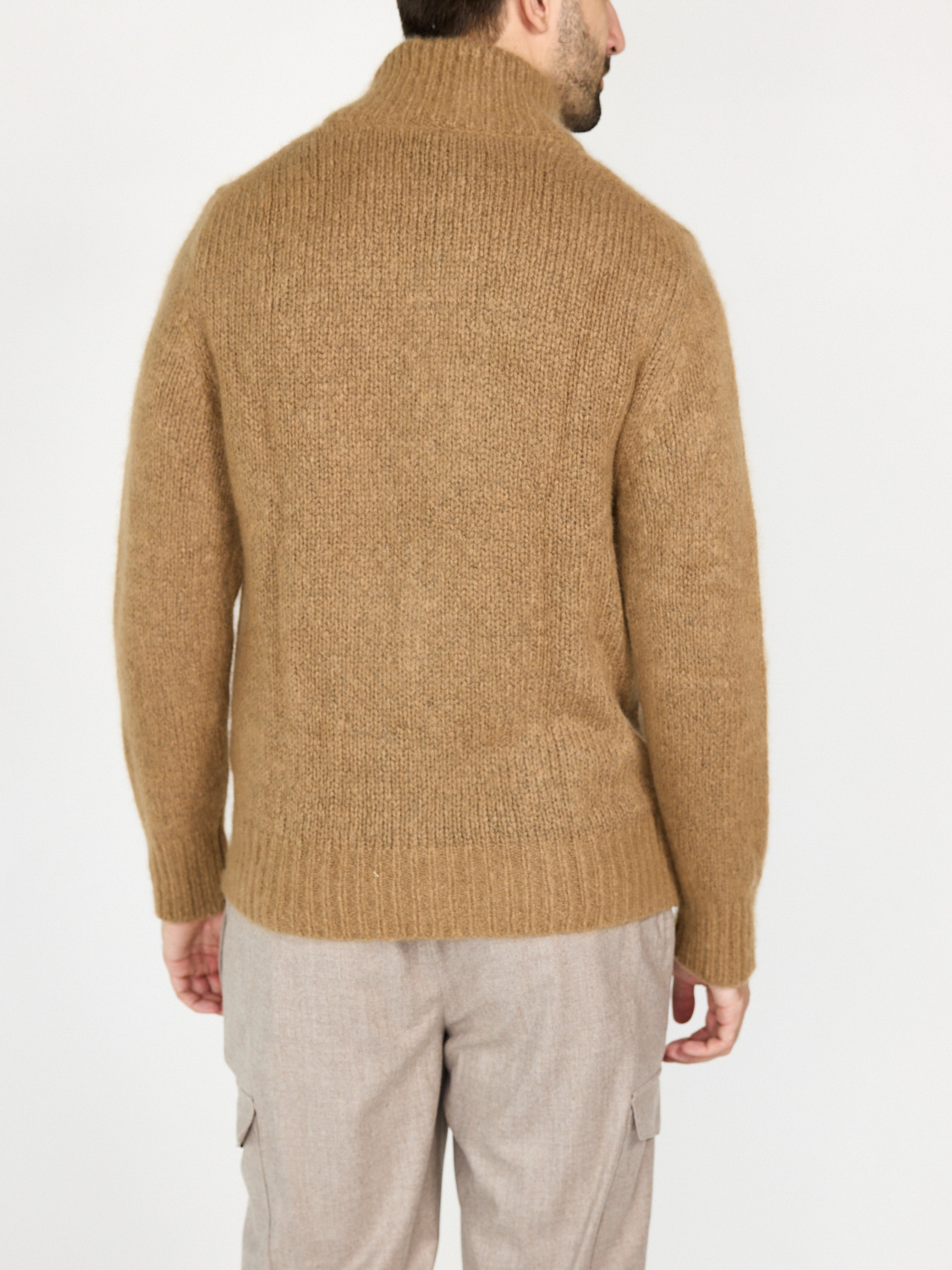 Stephan Boya Toto cardigan made of cashmere  brown L