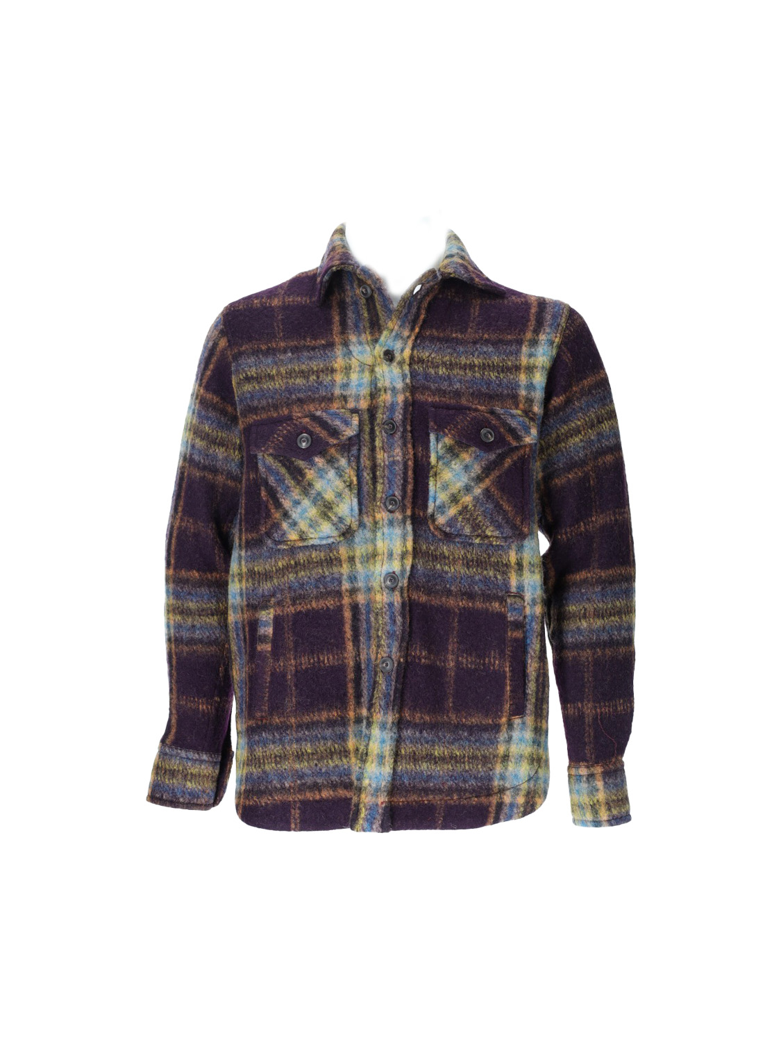 Overshirt - Checked felt jacket  