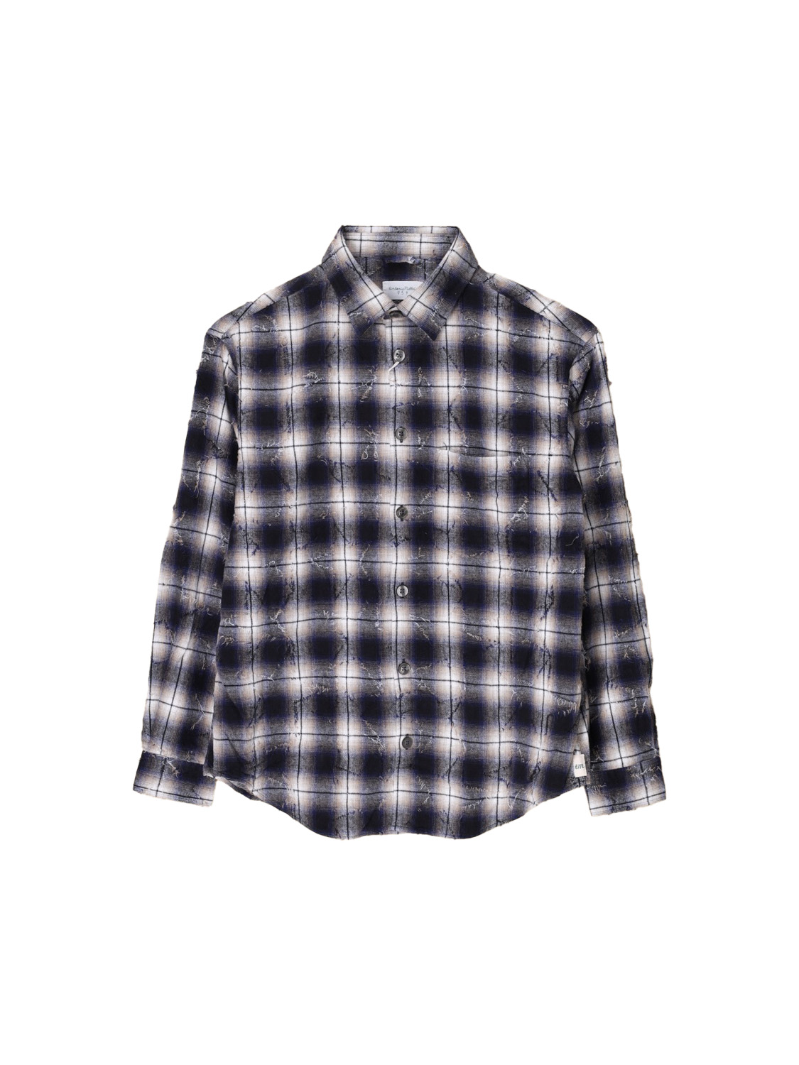 Checked flannel cotton shirt 