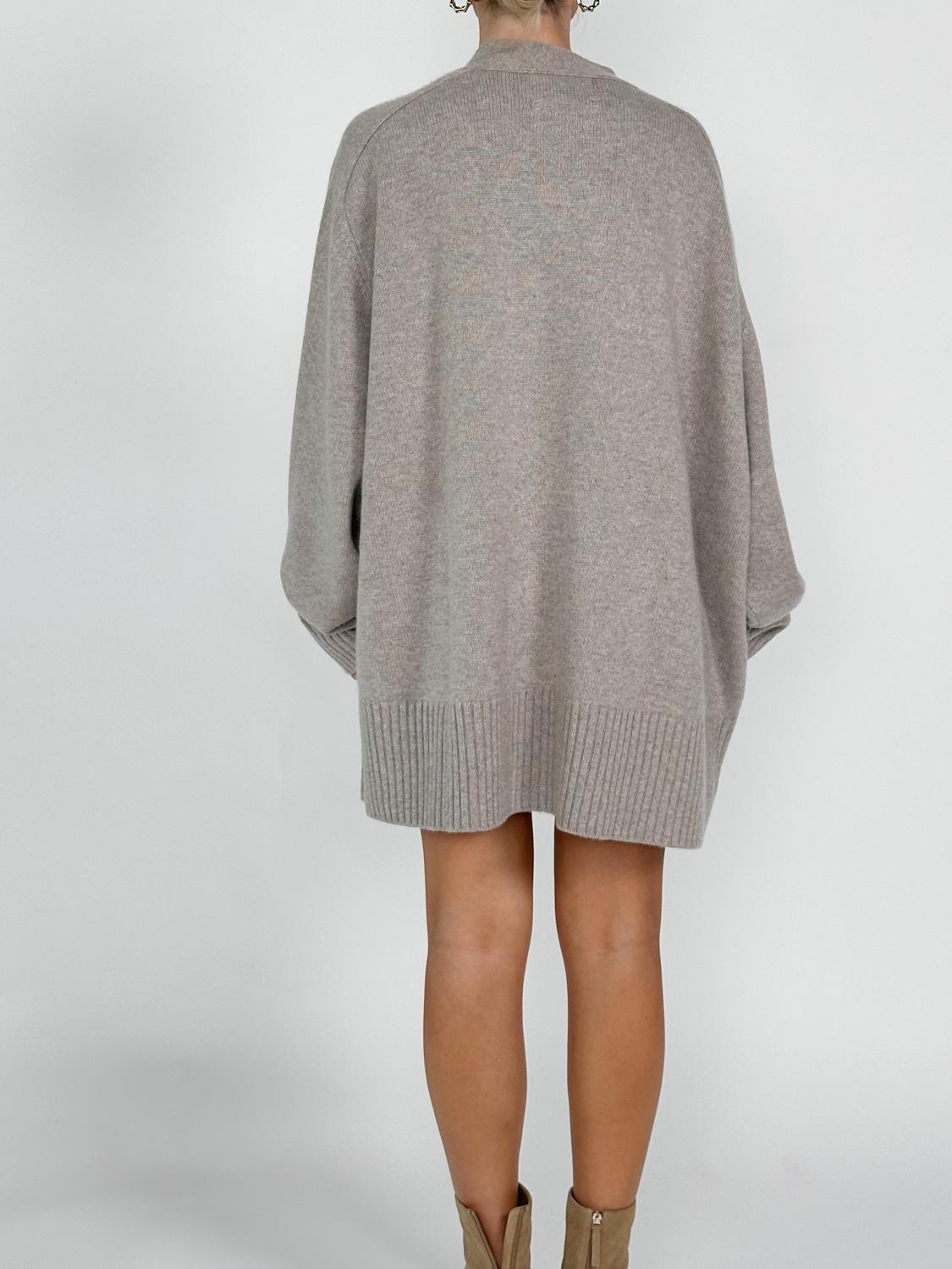 Extreme Cashmere N°378 Taurus – Cashmere cardigan  taupe One Size