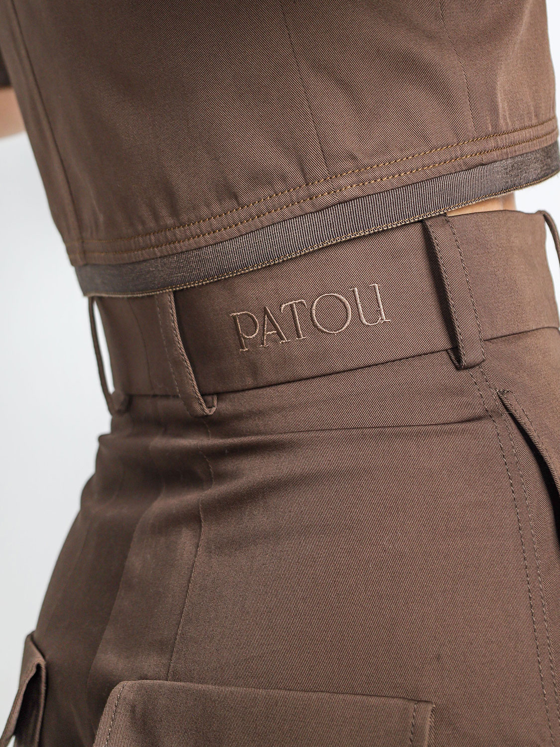 Patou Bermuda shorts made of virgin wool  brown 34