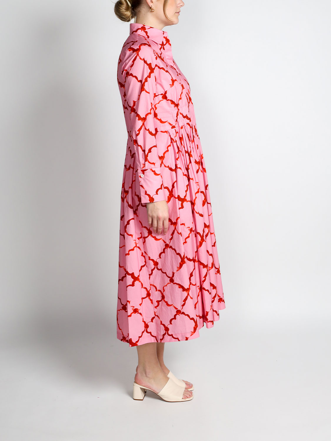 Odeeh Maxi dress with floral pattern  36 pink