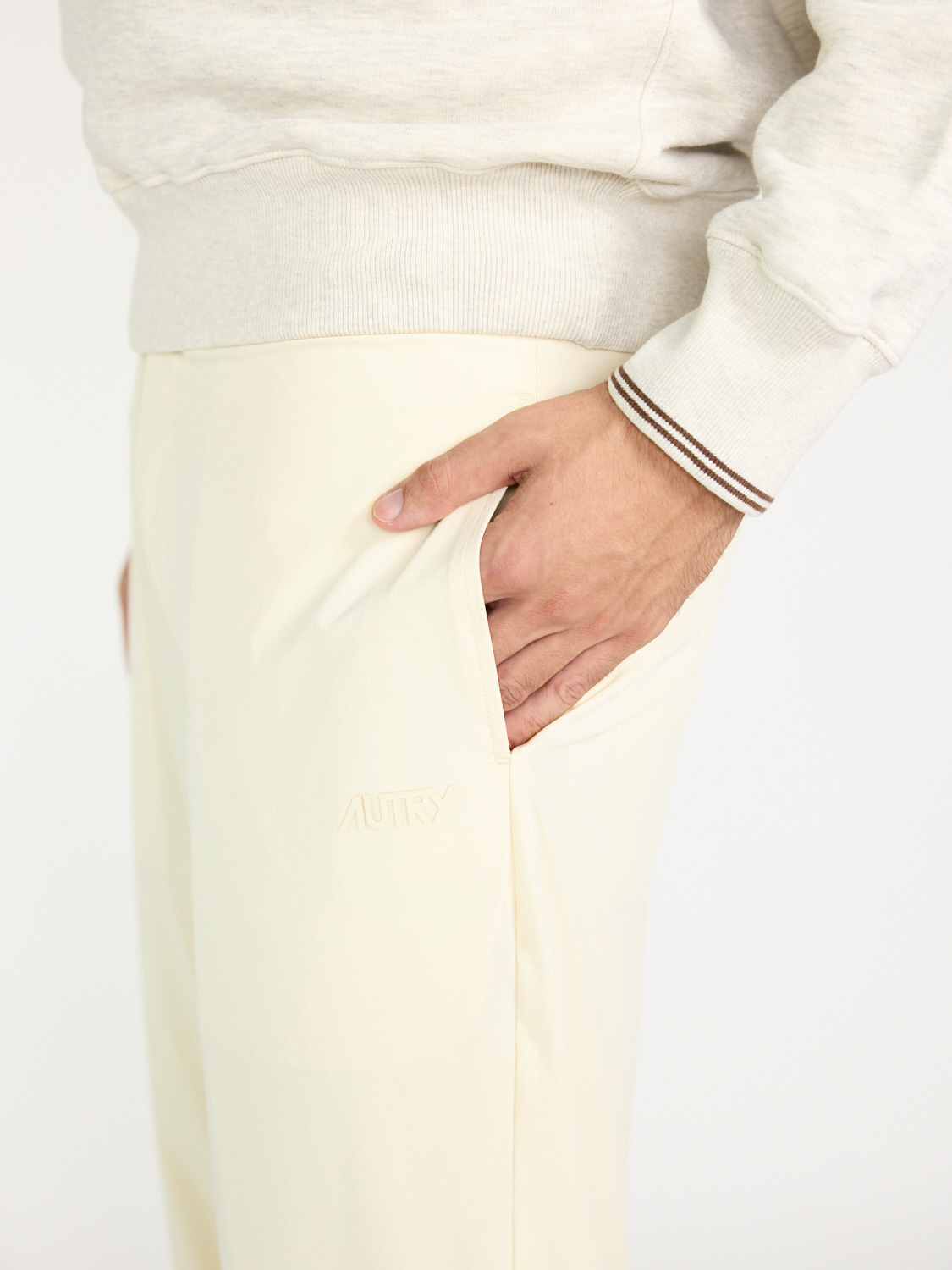 Autry Jogging pants with logo print  creme S