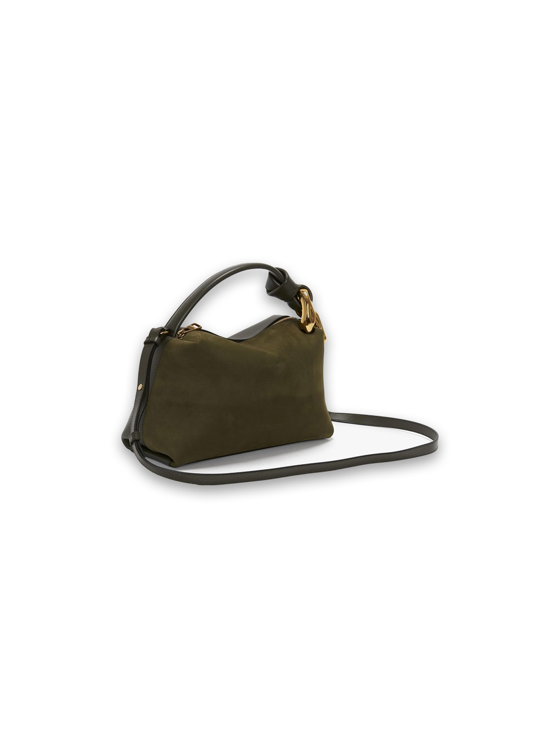 JW Anderson Croner Bag - Borsa a tracolla in pelle cachi Taglia unica