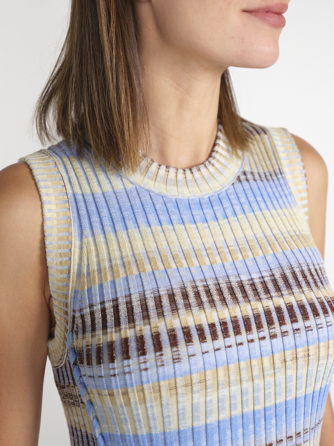 Simkhai Fairfax maxi dress with stripe design  hellblau S