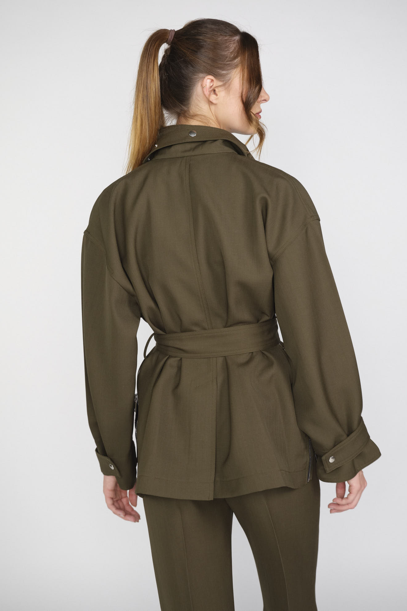 Belted utility clearance jacket