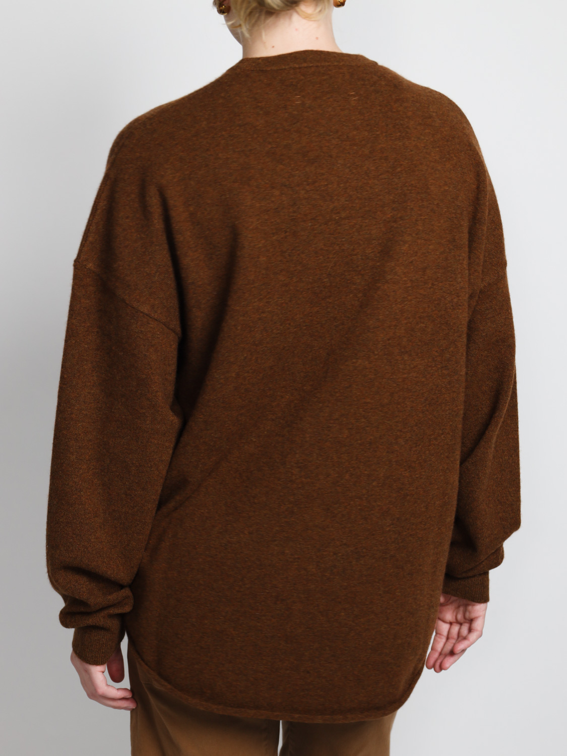 Extreme Cashmere N°53 Crew Hop - Oversized cashmere sweater   brown One Size