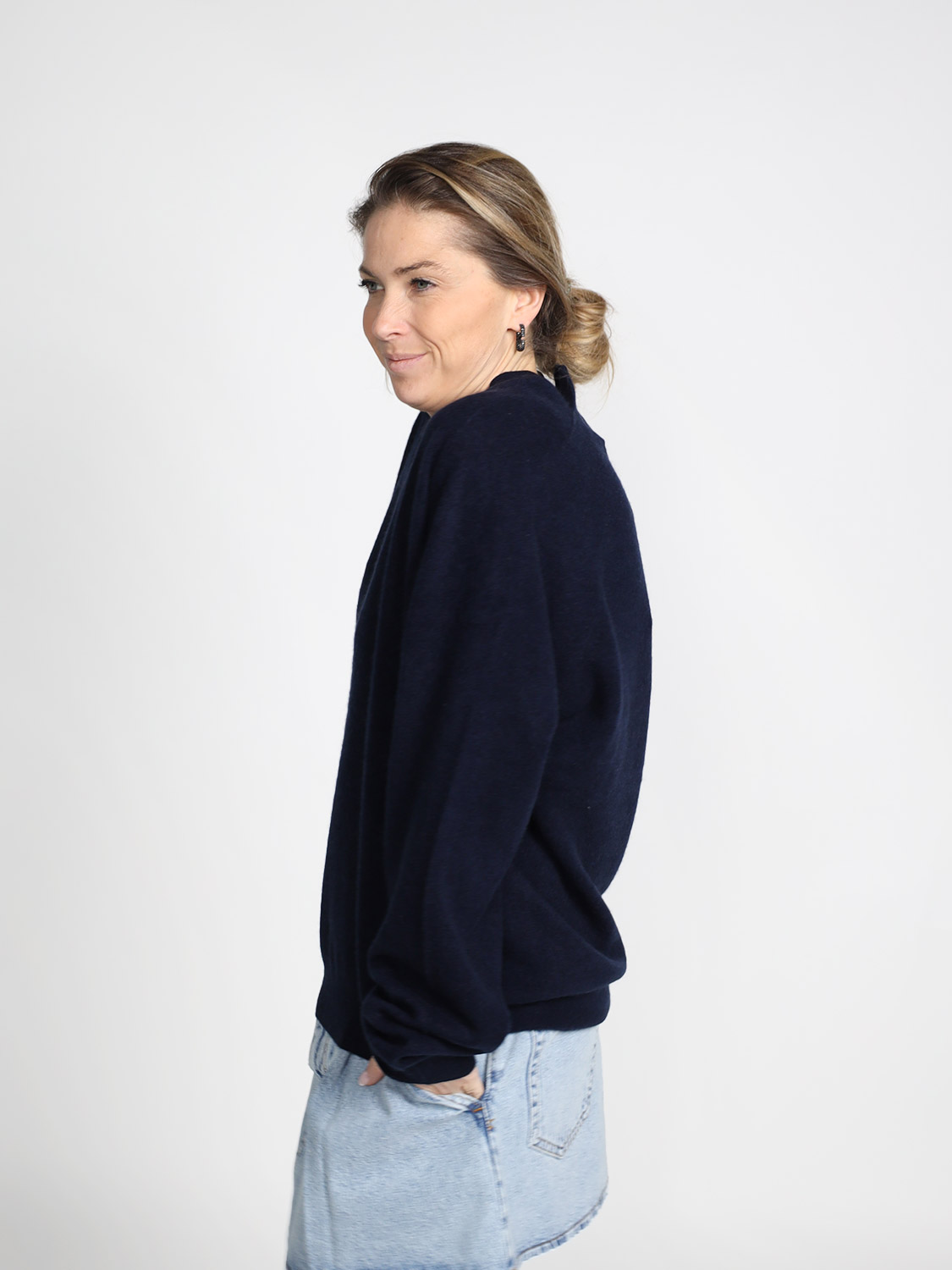 Frenckenberger Johnny - V-neck sweater  navy XS