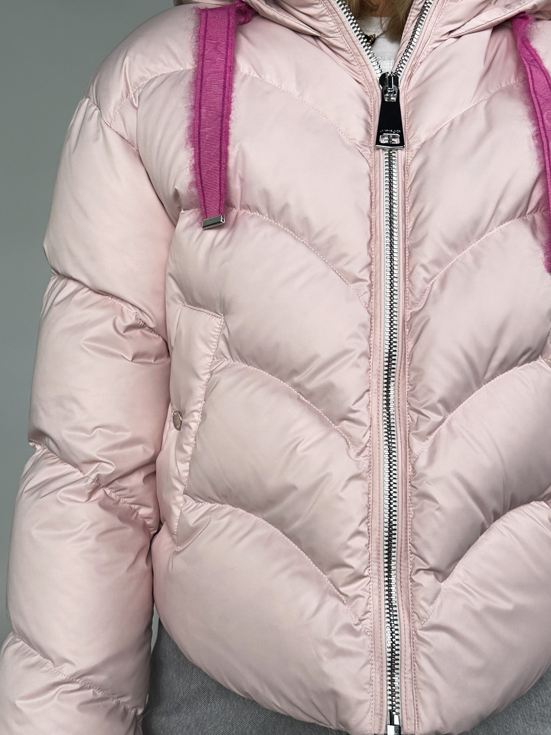 khrisjoy Hug oversized down jacket  rosa XS/S