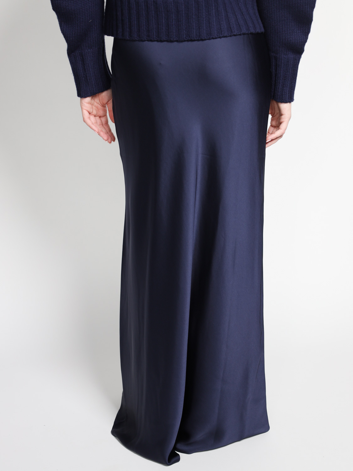 Simkhai Kiri - Satin maxi skirt    marine 34