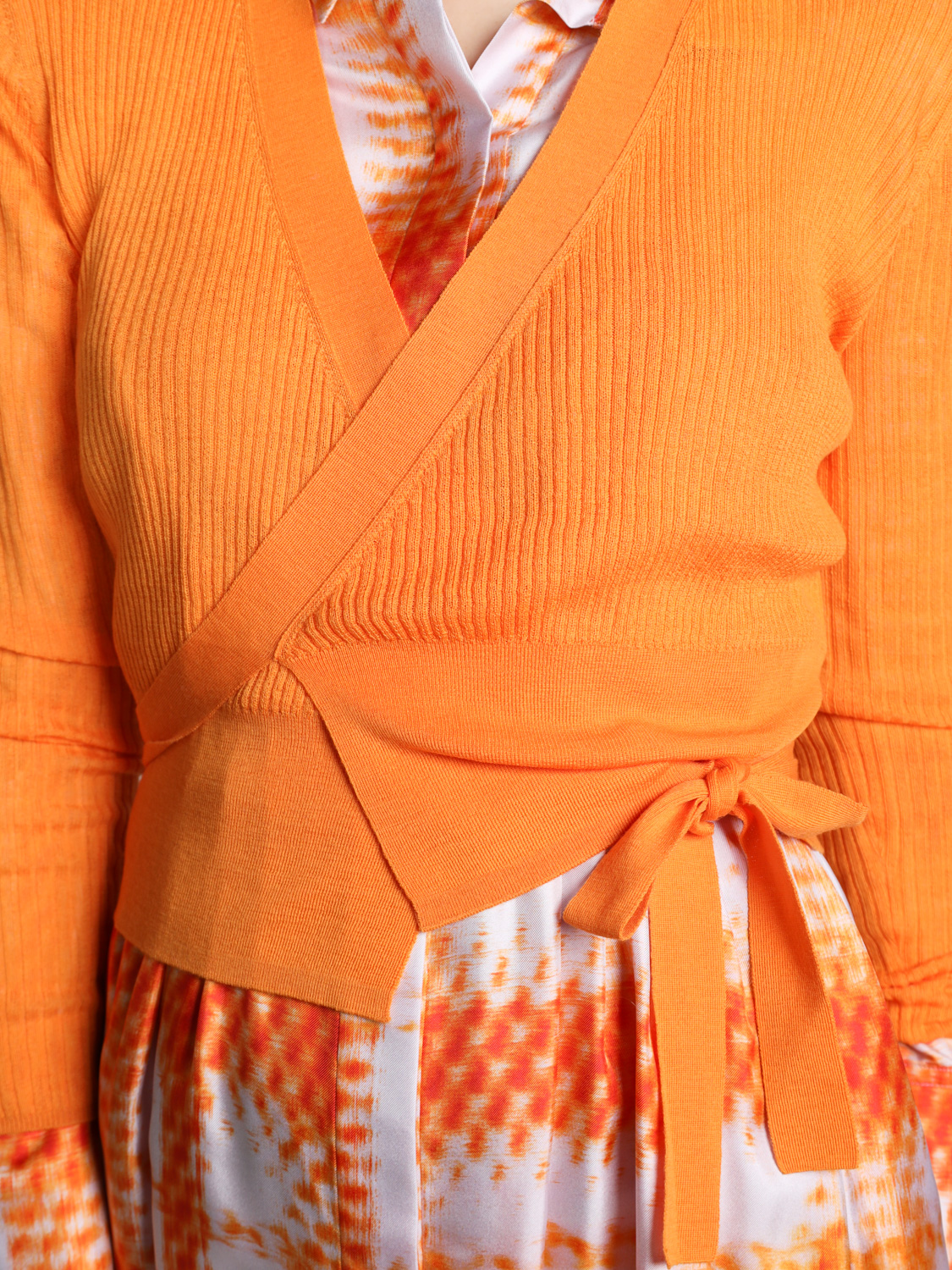 Odeeh Leichter Cardigan aus Schurwolle   naranja XS