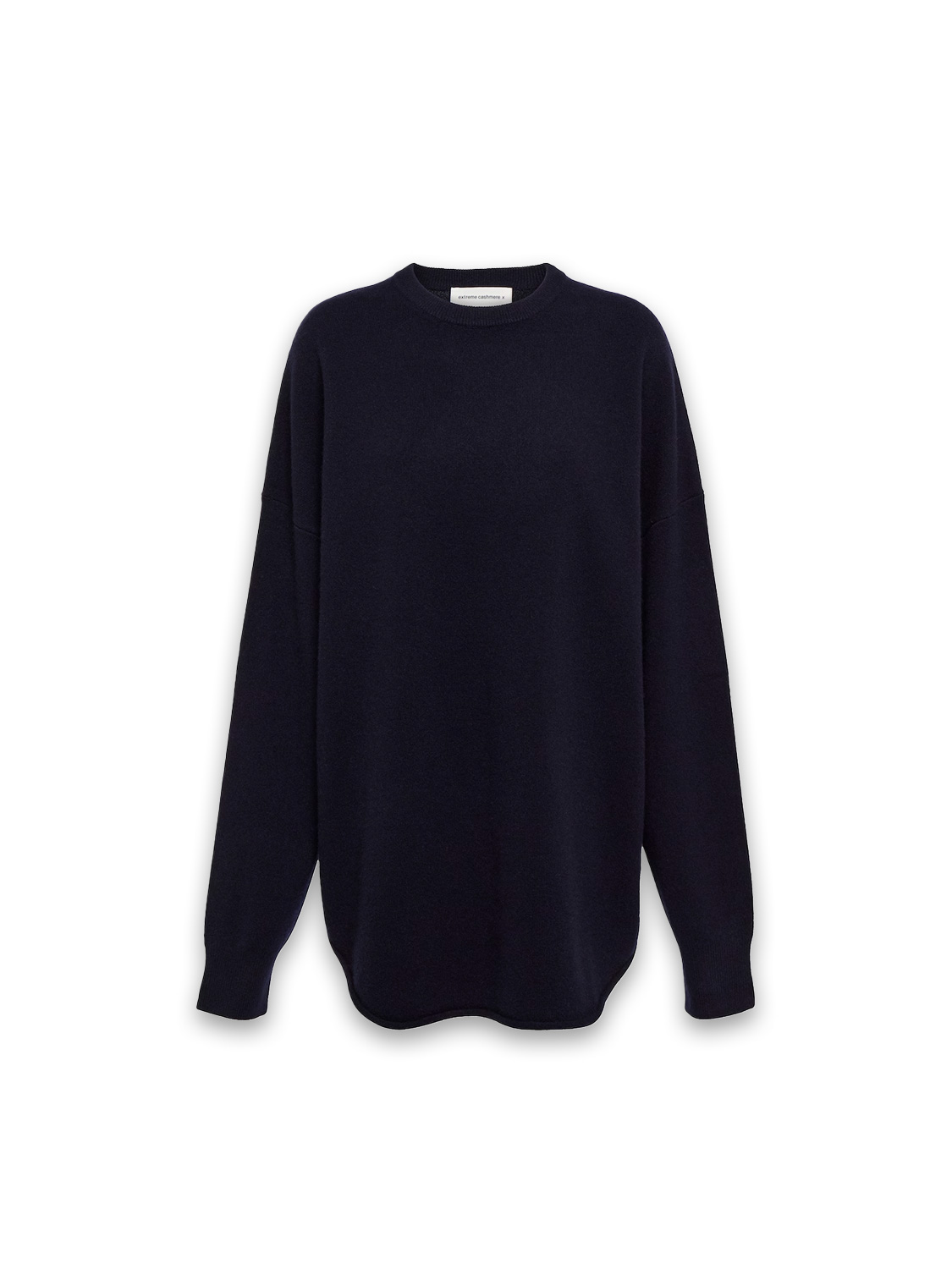 Extreme Cashmere n° 53 Crew Hop - Maglia oversize in cashmere schwarz Taglia unica