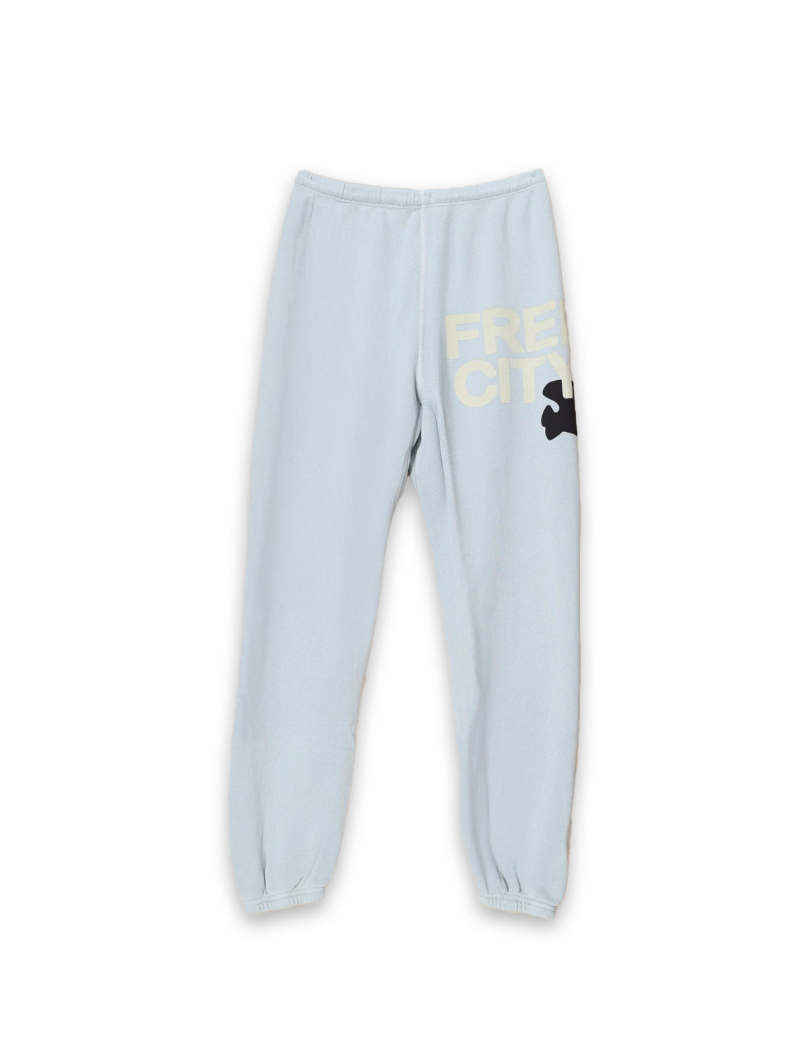 Free City Superfluff - Jogging trousers in cotton blend     hellblau XS