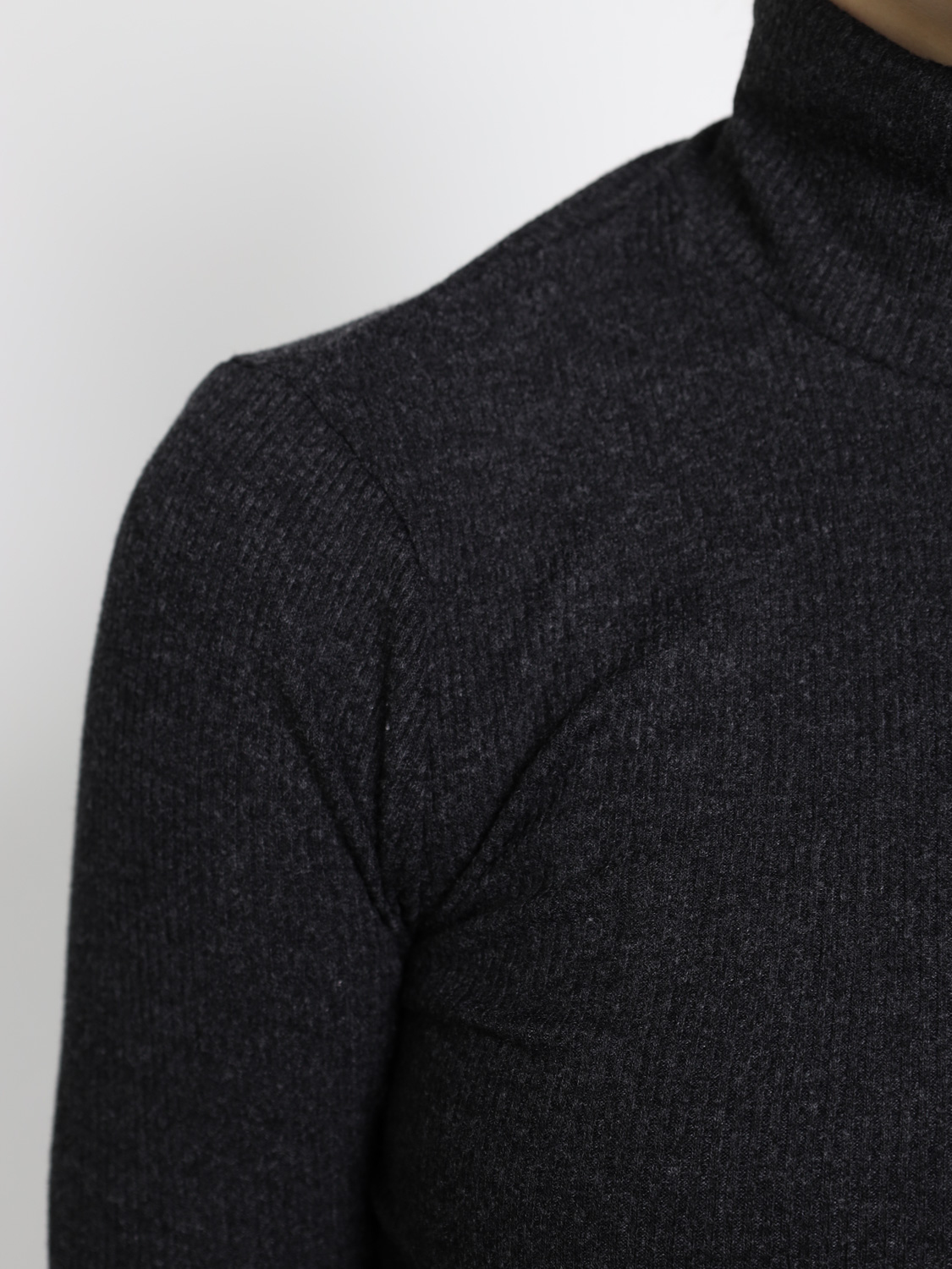 Agolde Pascale – turtleneck sweater  antrhazit  XS