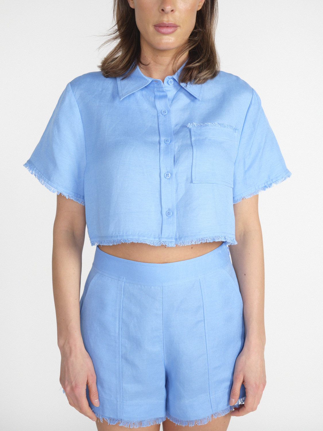 Simkhai Solange - beschnittenes Shirt blau S